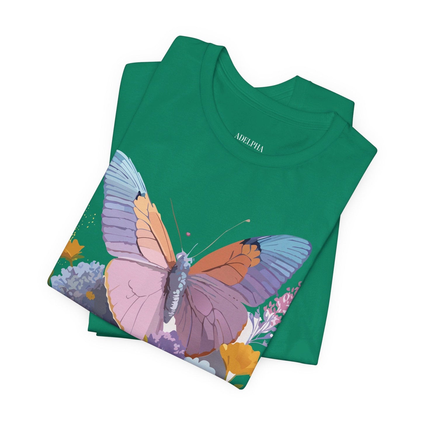 Butterfly Graphic Tee Unisex Short Sleeve Vintage Inspired Art Adelpha