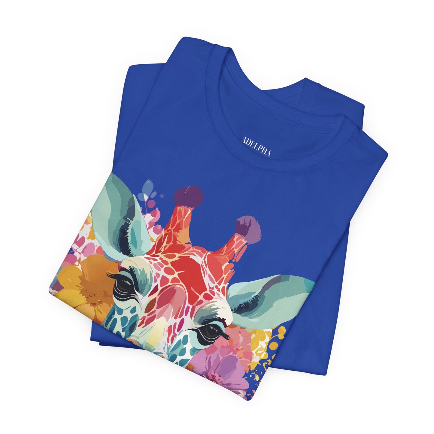 Adelpha Giraffe Graphic Tee Unisex Jersey Short Sleeve Vintage Inspired Art Design