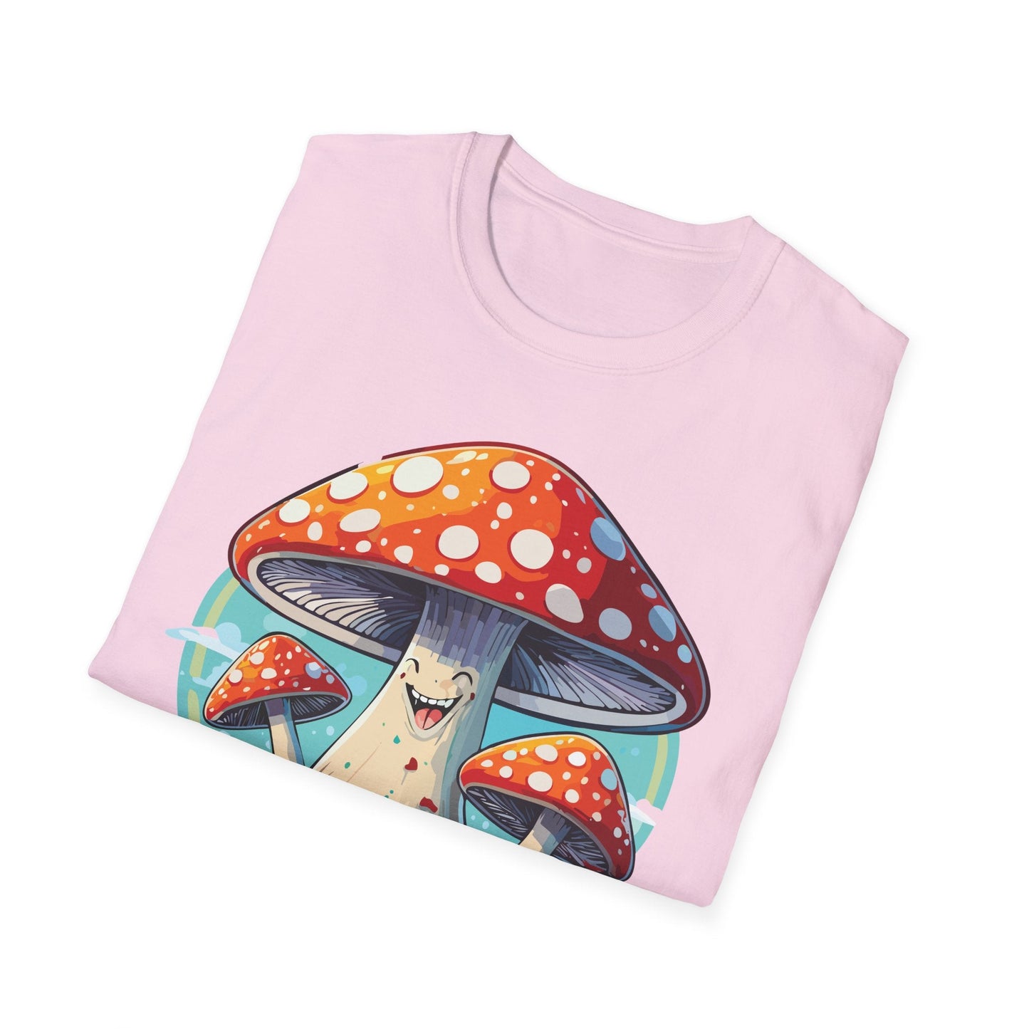 Mashroom Tee Shirt Unisex Funny Mashroom Design Softstyle Cotton Tee For Everyday Comfort
