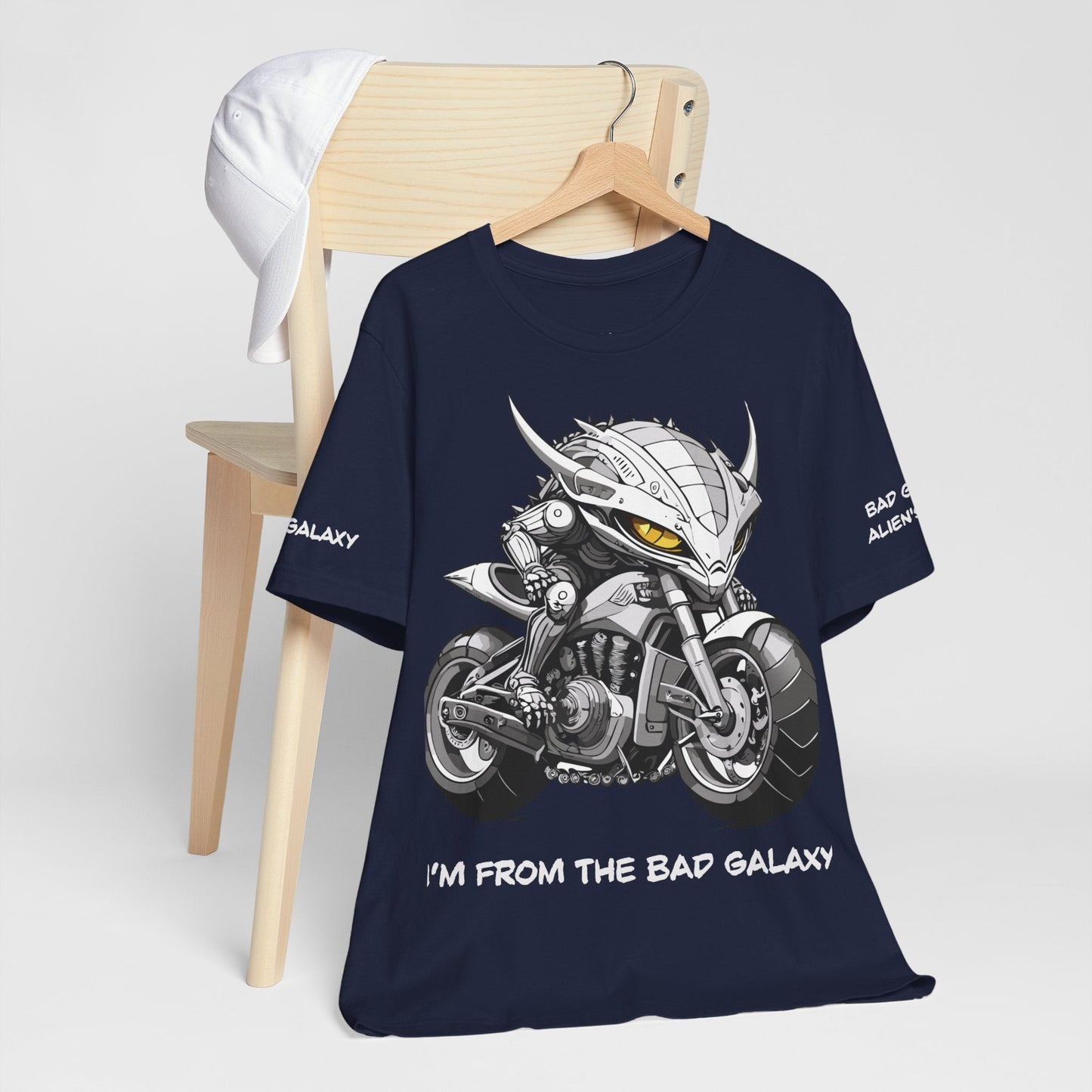 Alien Tee Shirt From Bad Galaxy 100 Percent Cotton Eco Friendly Inks Made In USA