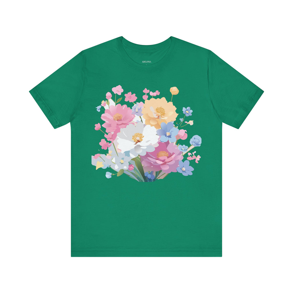 Floral Graphic Tee Shirt - Bella+Canvas Unisex 100 Cotton 17