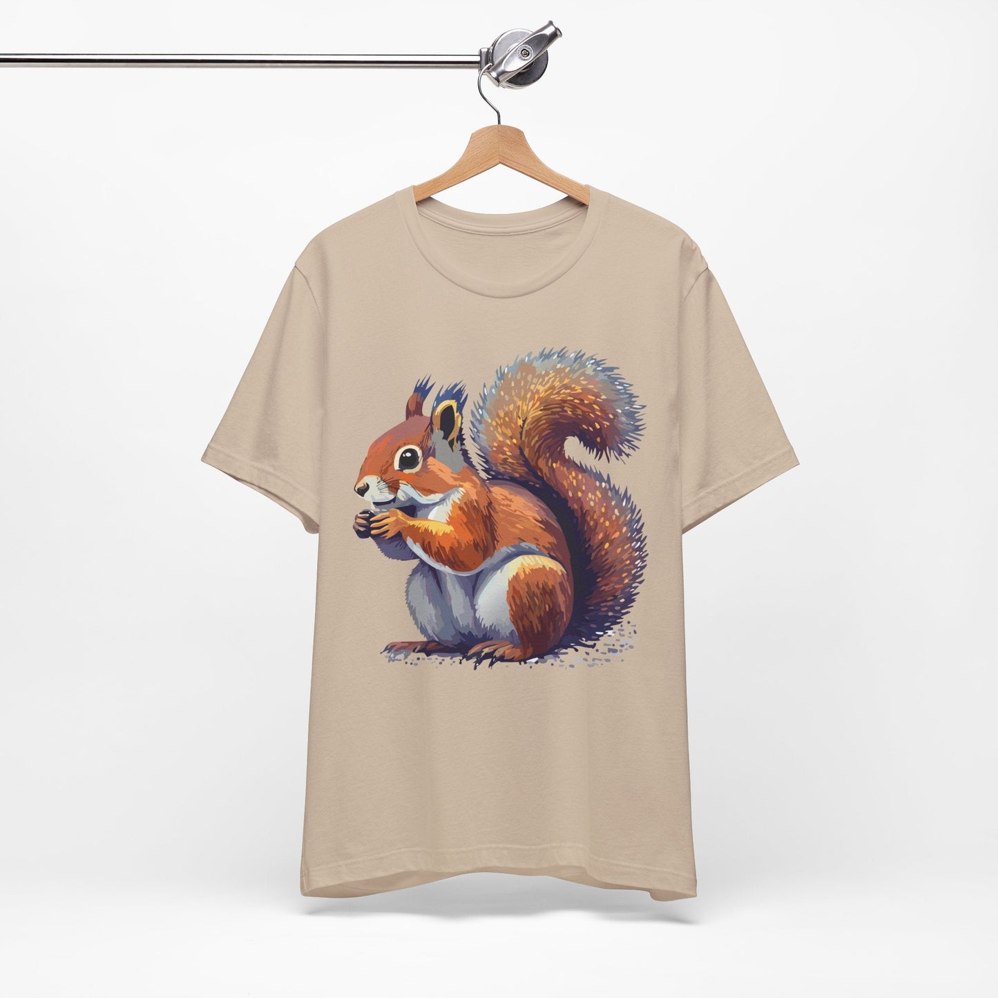 Unisex Animal Print Tee Shirt With Wild Animals Artwork Gildan Softstyle 64000 Cotton