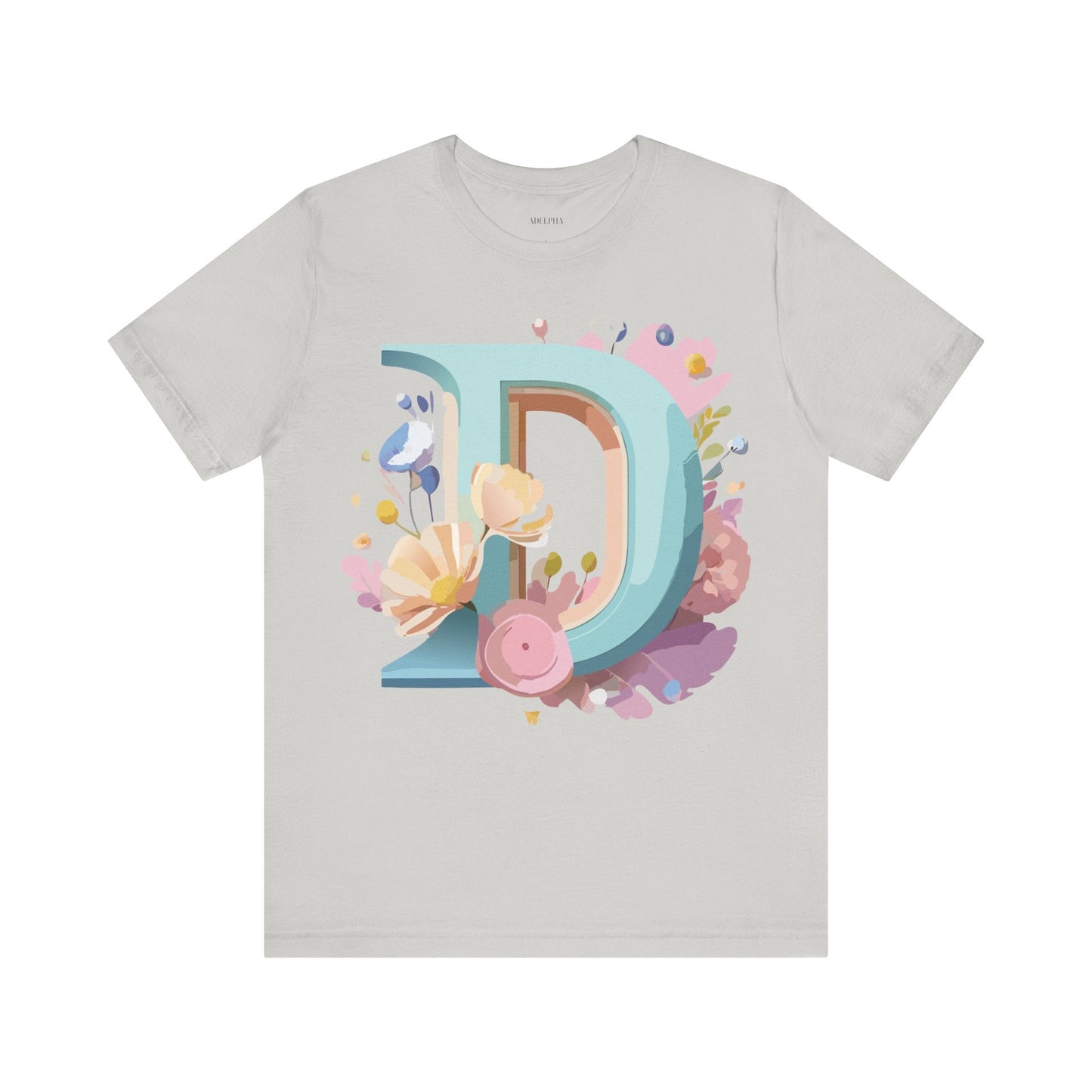 Letter D Shirt Graphic Tee Unisex Vintage Inspired Art Design Adelpha Premium Collection