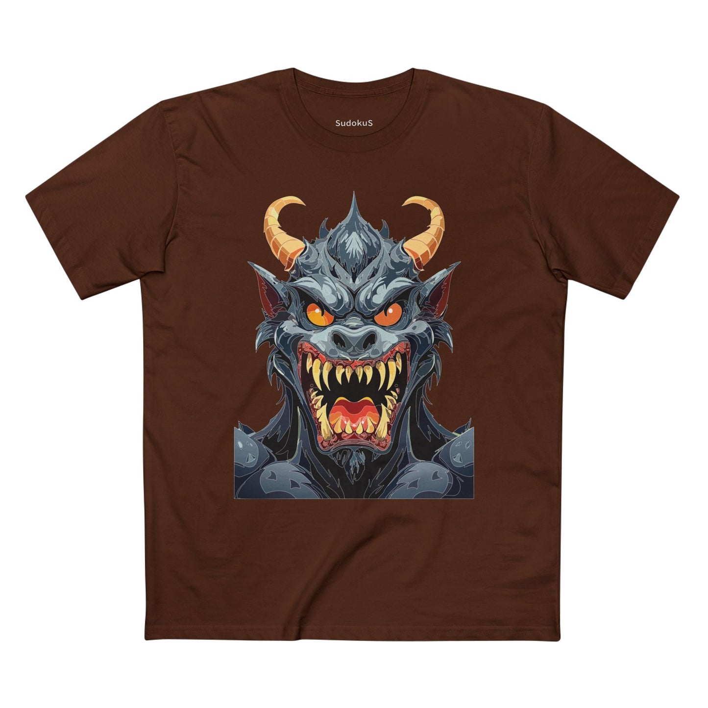 Cartoon Monsters Graphic Unisex 100 Cotton Staple Tee 3
