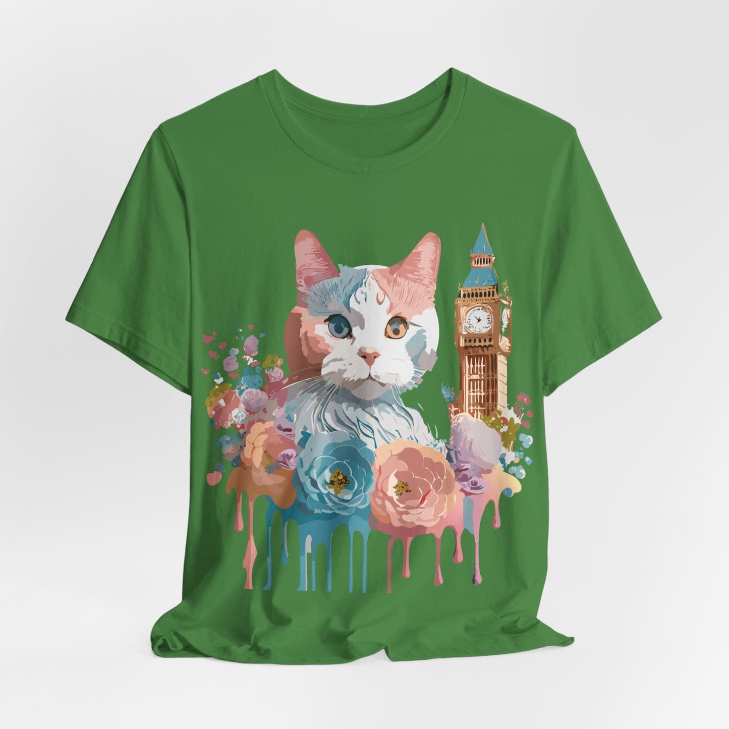 Unisex Cat Graphic Tee With Vintage Inspired Art By Adelpha Brand