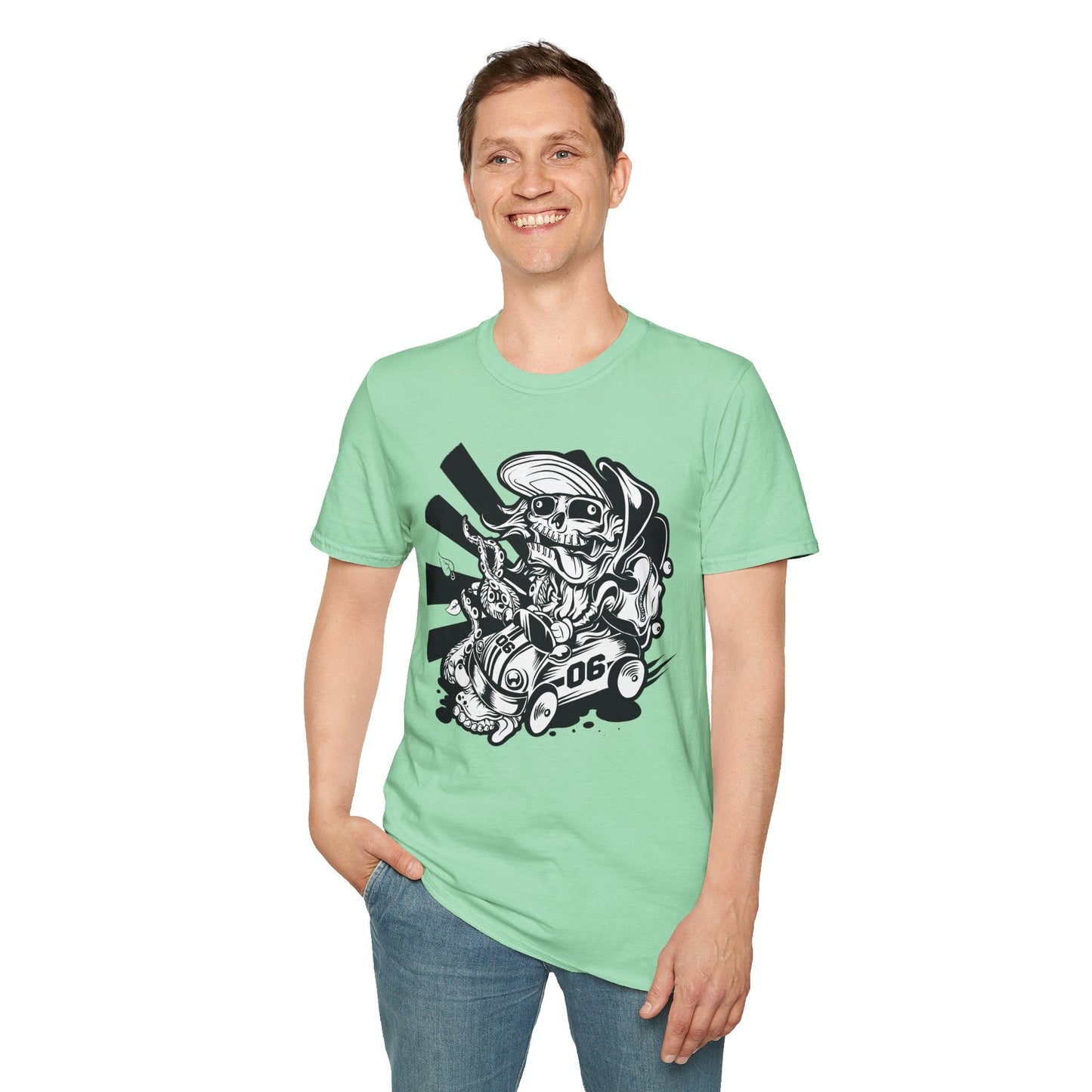 Cartoon Animation T Shirt Unisex Softstyle 64000 Cotton Tee With Fun Art Design Graphics