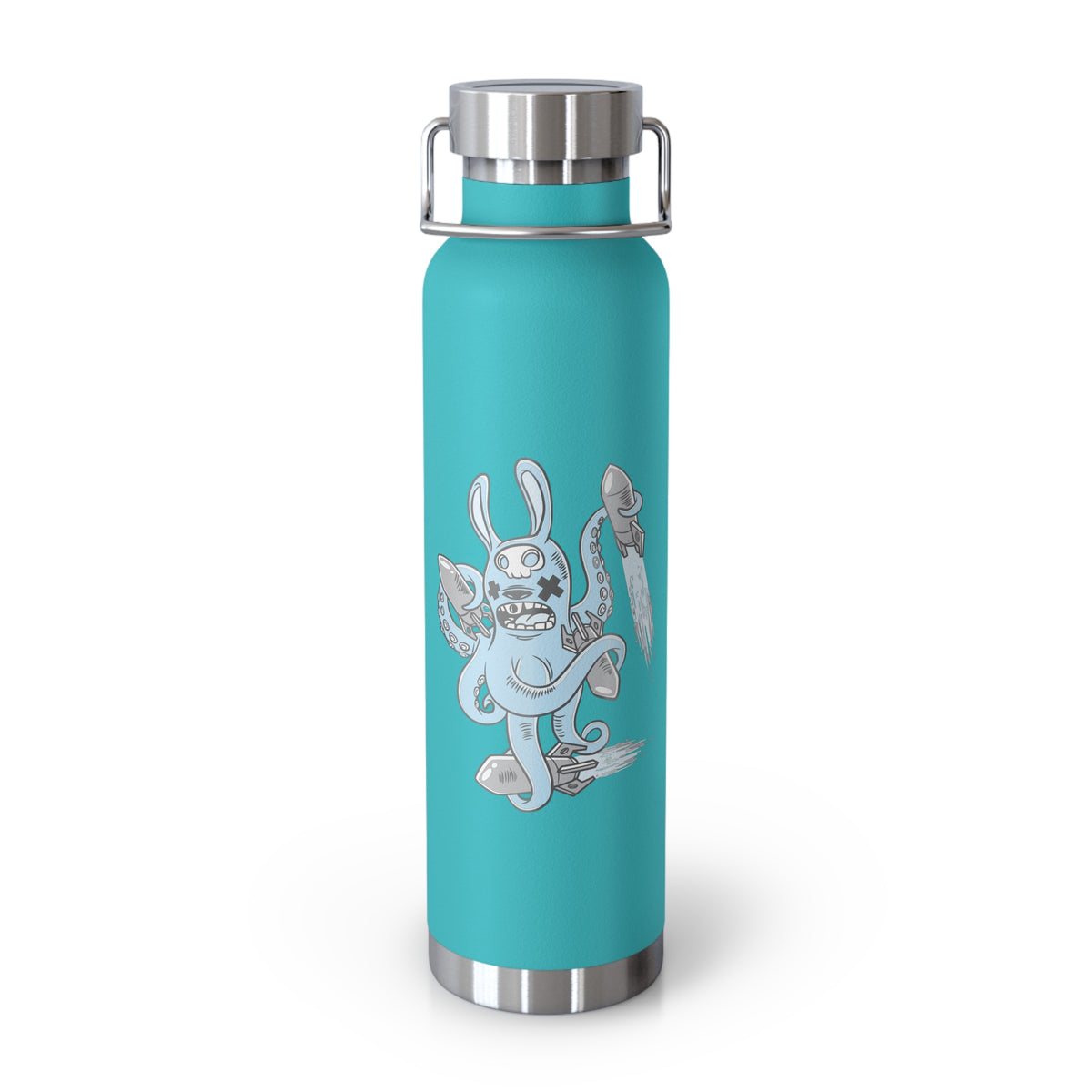 22oz Copper Insulated Water Bottle with Cartoon Design - CV74