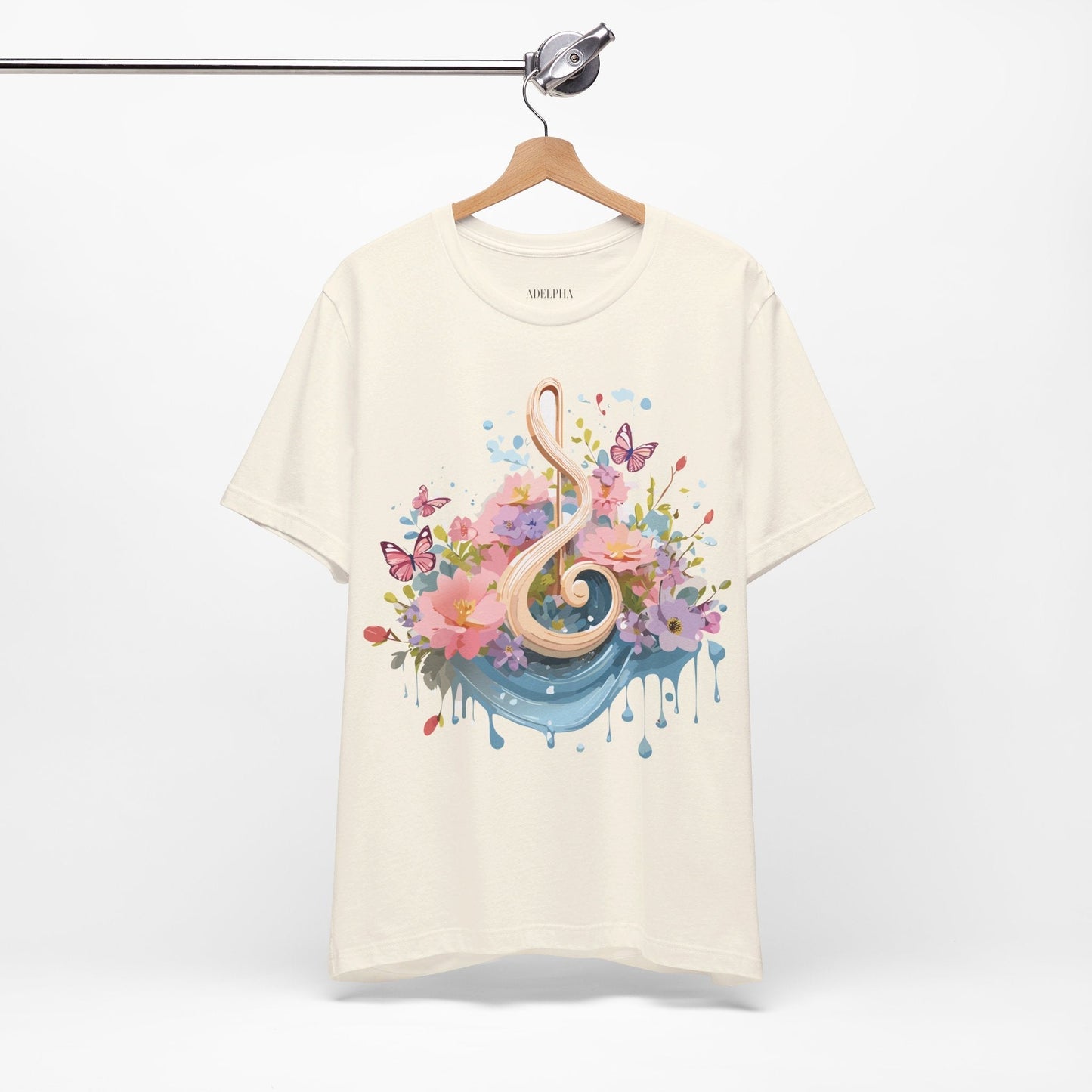 Music Graphic T Shirt Unisex Short Sleeve Adelpha Vintage Inspired Artwork Tee Premium Edition