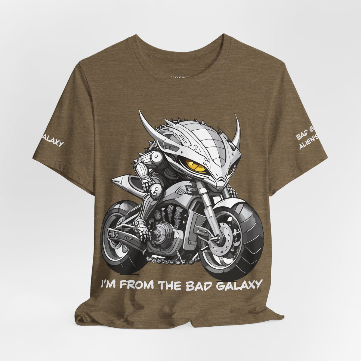 Alien Graphic Unisex Cotton Bella+Canvas Tee with Art Design b83