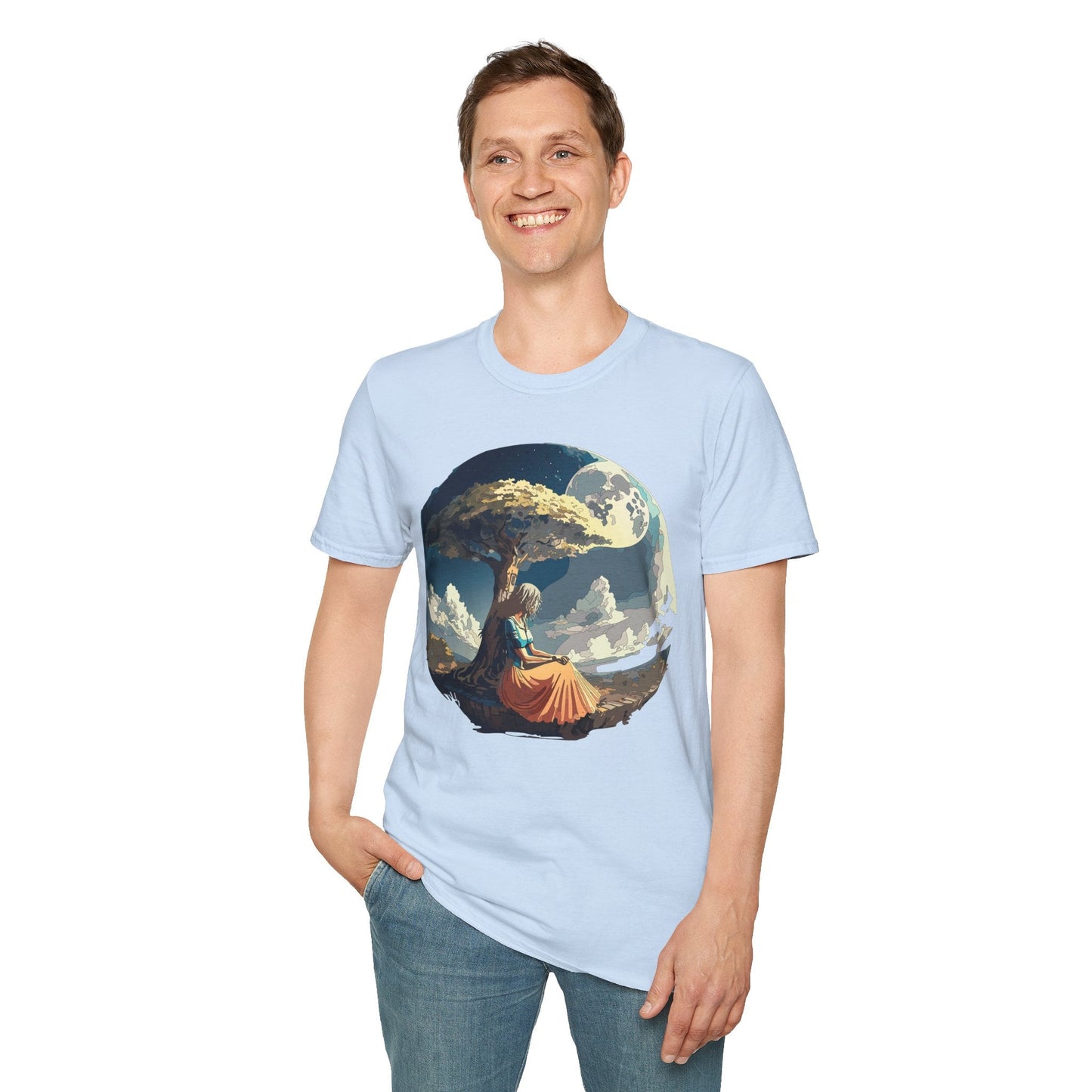 Unisex Graphic T Shirt Art Design Tee Softstyle 64000 Ring Spun Cotton Comfortable