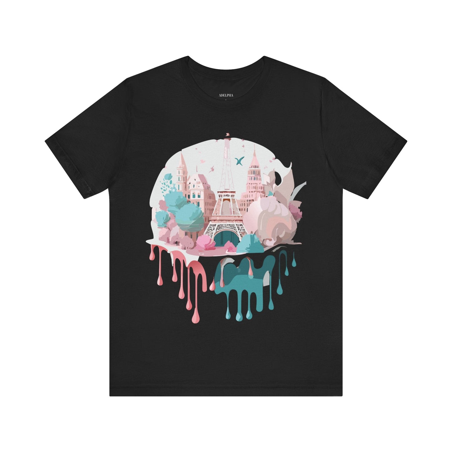 Paris Tourist Shirt Graphic Tee Unisex Jersey Short Sleeve Adelpha Vintage Art Design