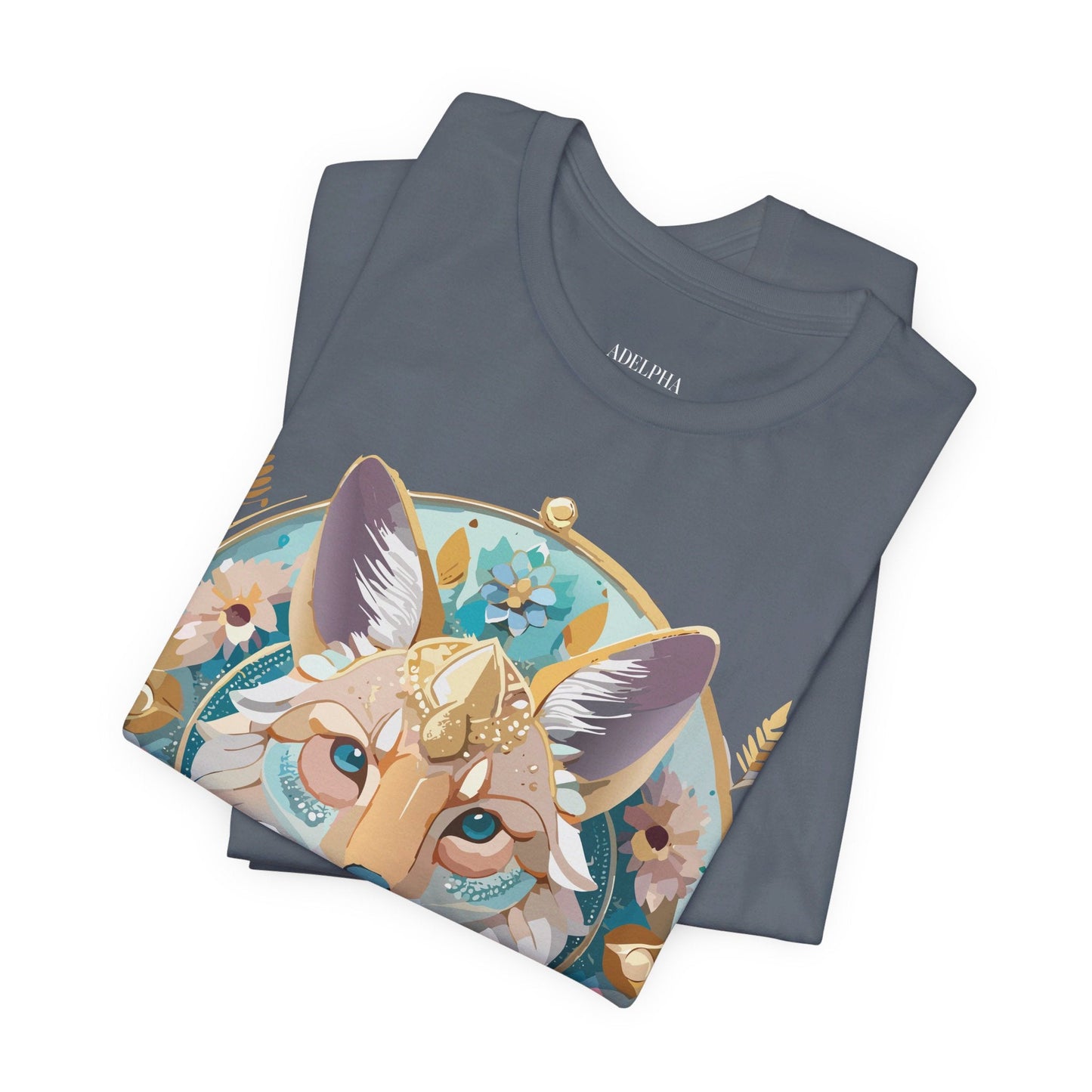 Adelpha Vintage Inspired Graphic Tee Medallion Art Unisex Short Sleeve Shirt Premium