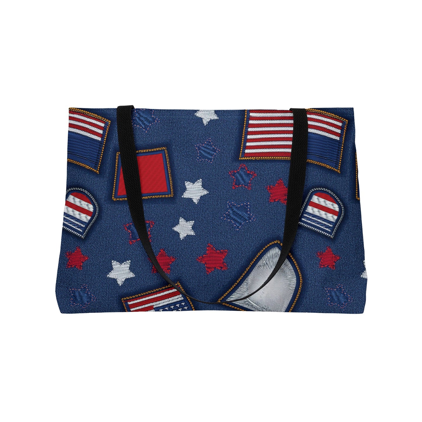 4th of July Denim Print Yoga Bag High-Quality 100% Spun Poly 24x13 Canvas Bag 61