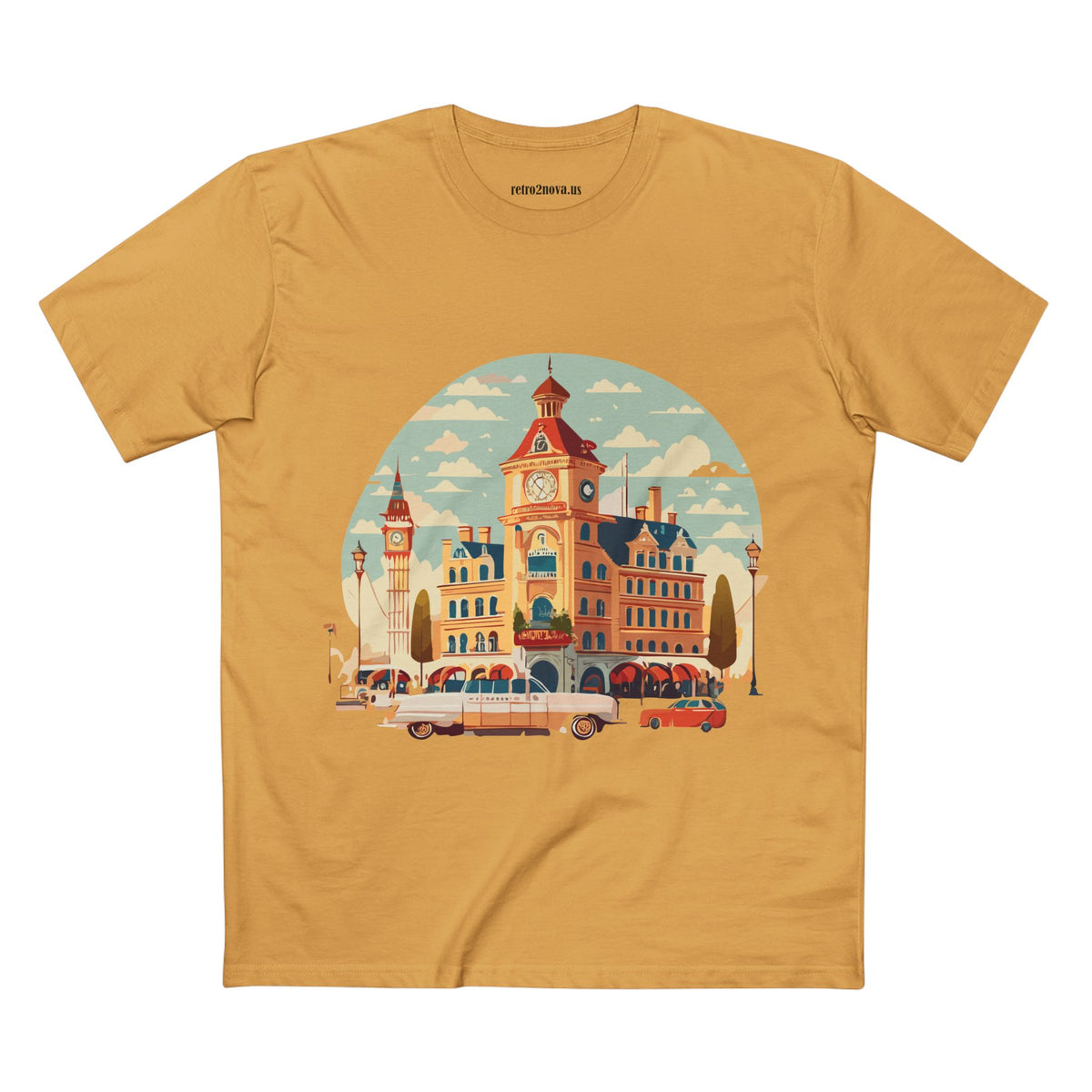 Retro Car Vintage Graphic Tee Staple Unisex 100 Cotton Tee Shirt - RC-3