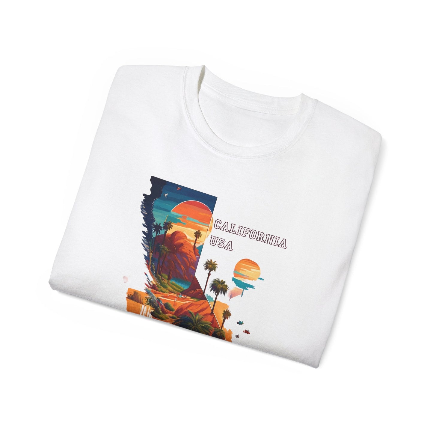 California Graphic Unisex Cotton T‑Shirt 2