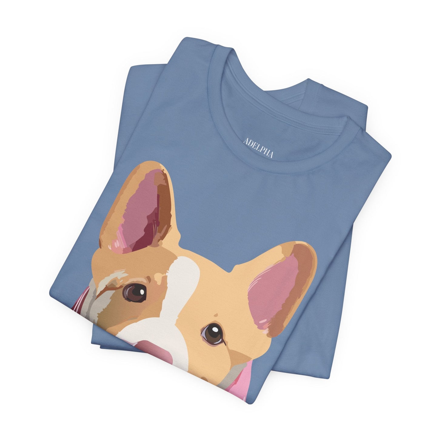 Adelpha Graphic Dog Shirt Unisex Vintage Inspired Tee Short Sleeve Comfort Wear Everyday