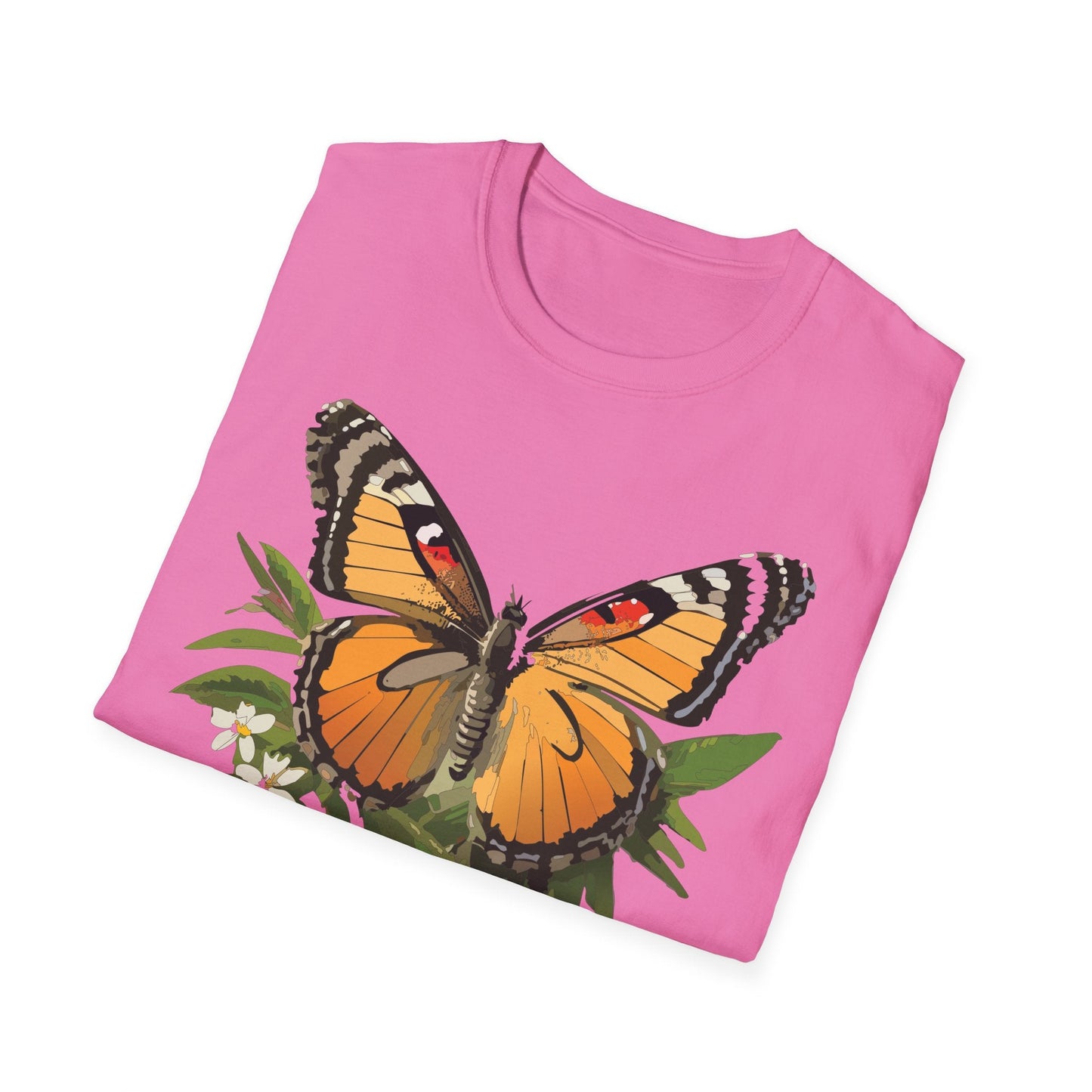 Monarch Butterfly Shirt Unisex Softstyle Tee 100 Percent Ring Spun Cotton Gildan 64000