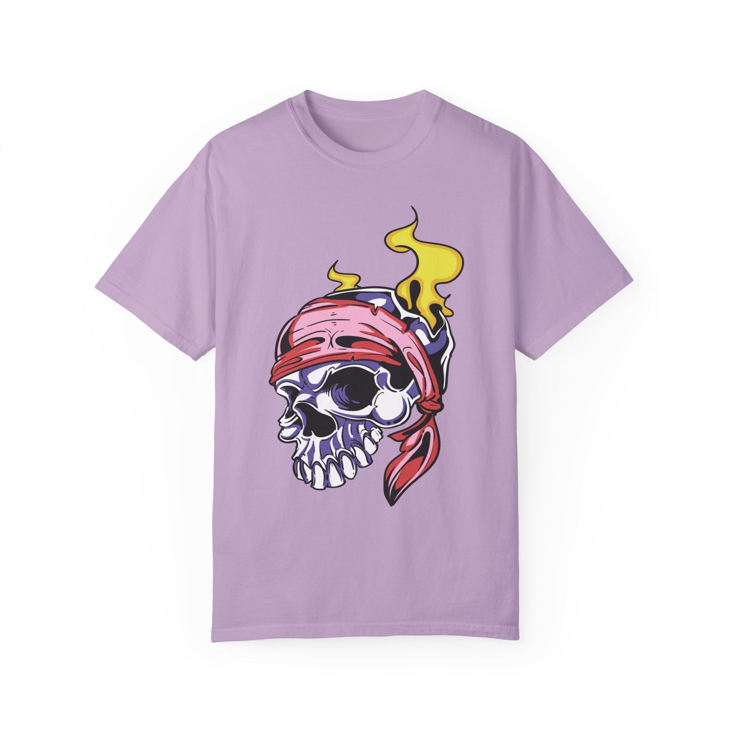 Unisex Cotton Tee Shirt with Skull