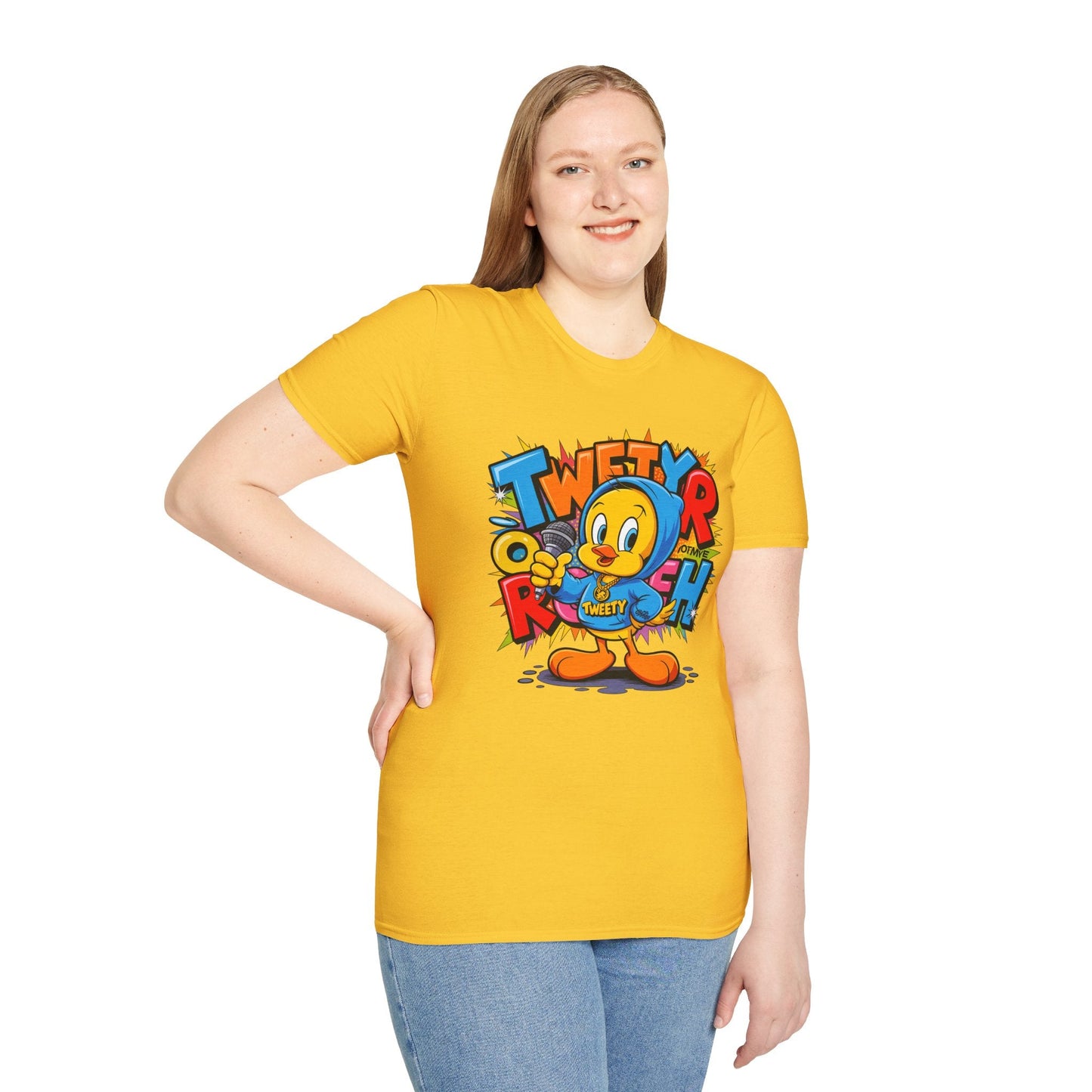 Cartoon T Shirt With Animation Funny Animals Tee Unisex Gildan Softstyle 64000 Pro