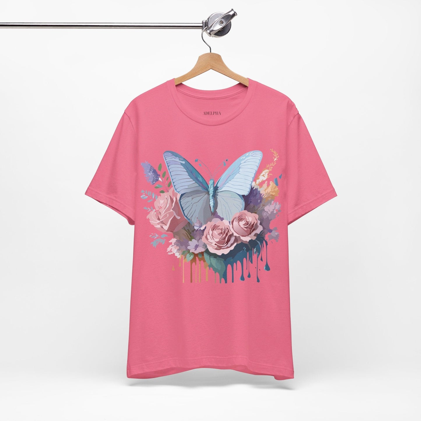 Butterfly Graphic Tee Unisex Jersey Shirt Adelpha Vintage Art Design