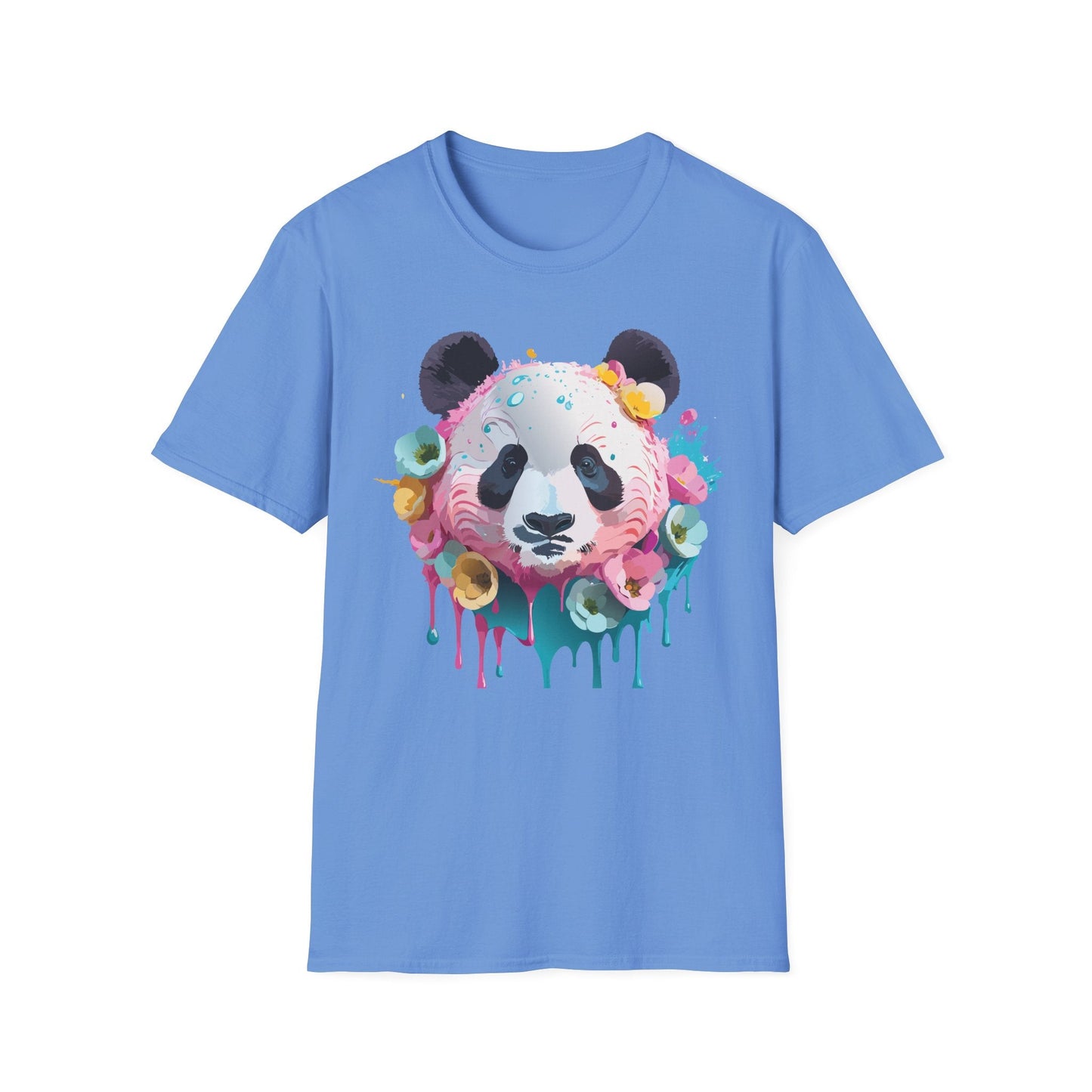 Panda Shirt Unisex T Shirt Graphic Tee Animal Print Gildan Softstyle 64000 100 Percent Cotton