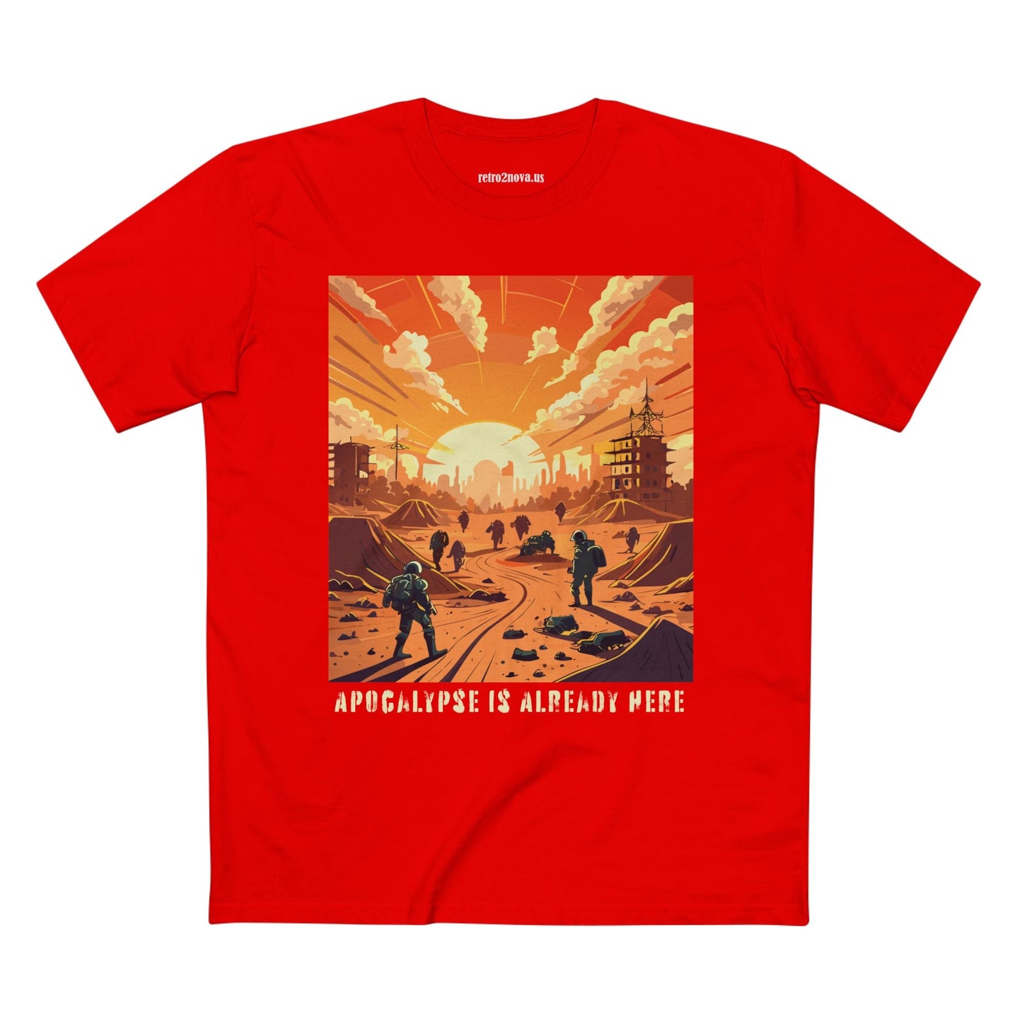 Cataclysm Doomsday Shirt Unisex Premium Cotton Tee With Original Art Retro2Nova Design