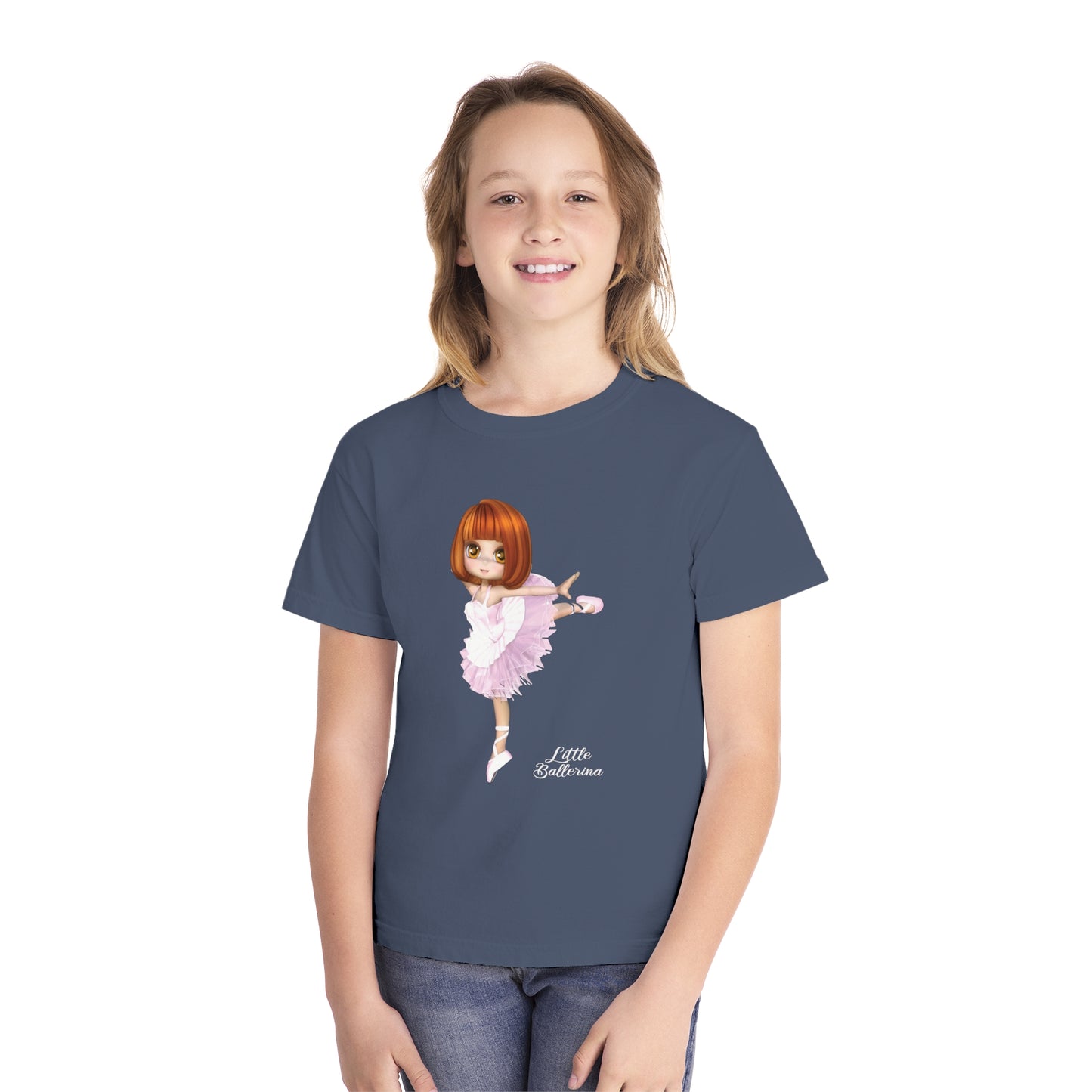 Youth Tee Shirt with Little Ballerina