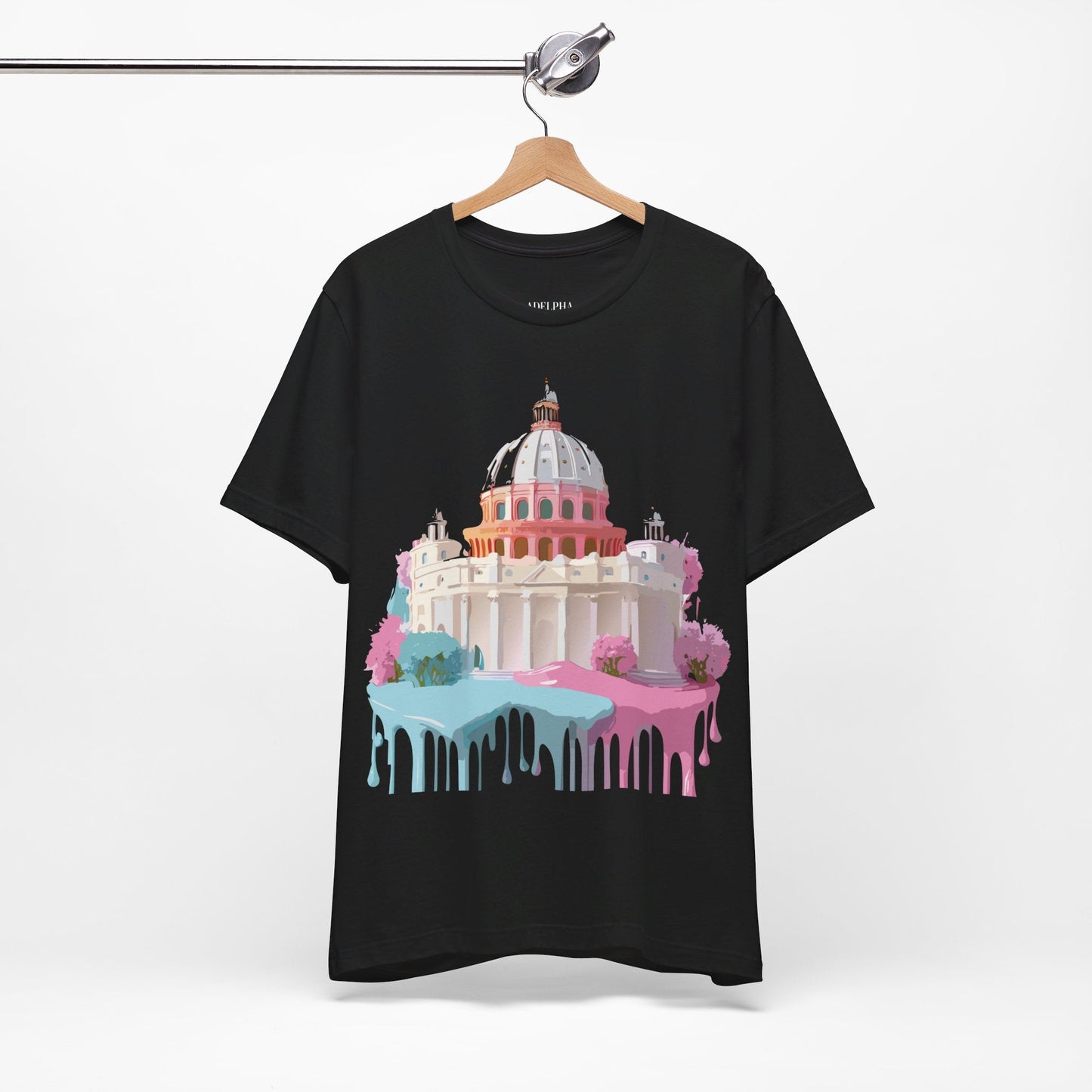 Unisex Graphic Tee With Rome Artwork By Adelpha Vintage Inspired Short Sleeve Shirt