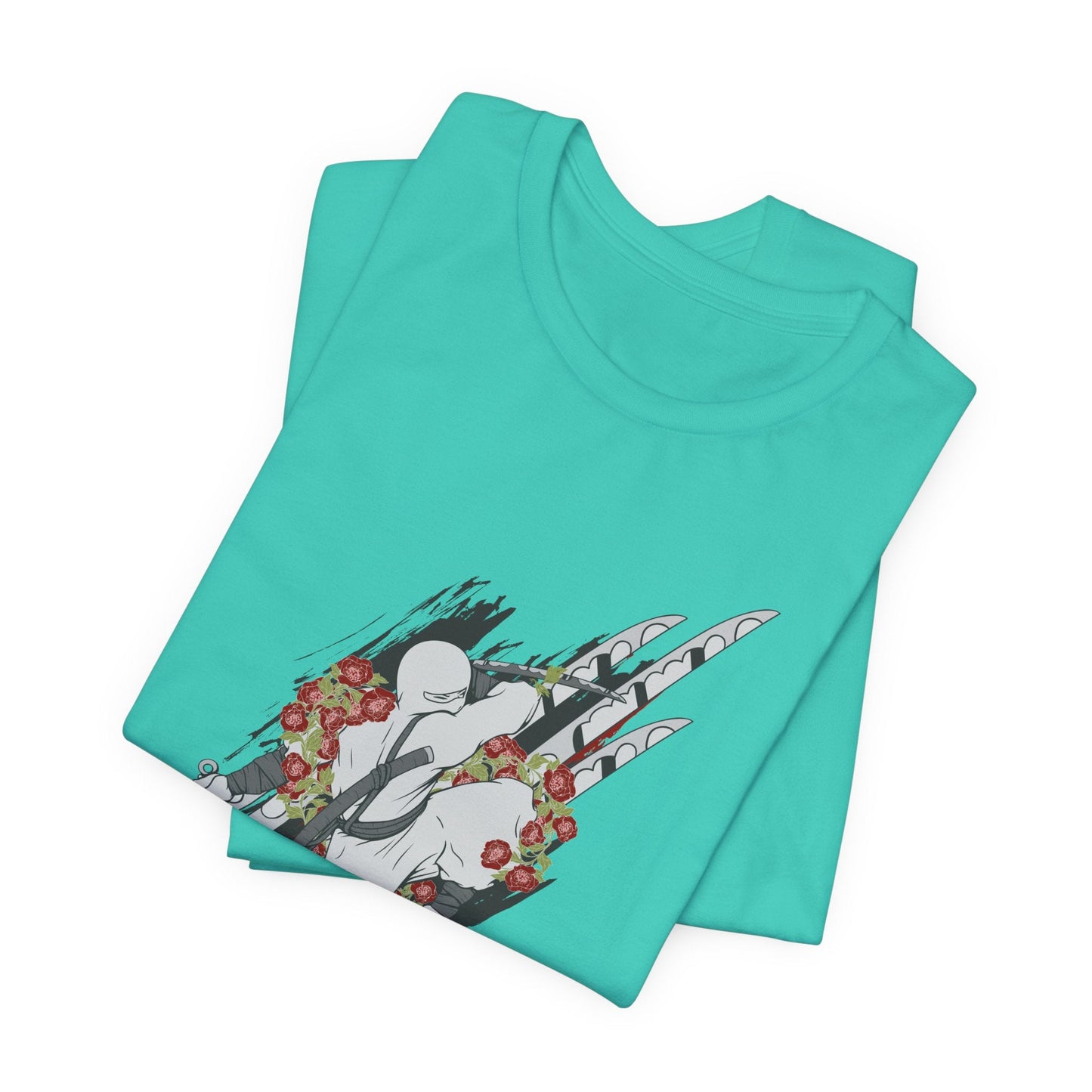 Ninja Samurai Artwork Graphic Unisex Cotton T-Shirt r5