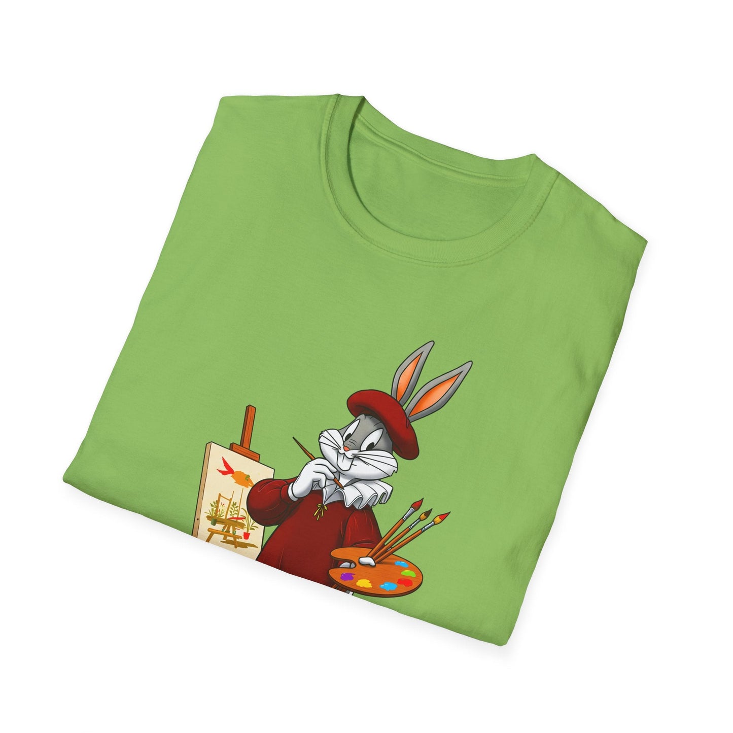 Cartoon Bunny Graphic Unisex Cotton Animal Animation Artwork Design Tee 8