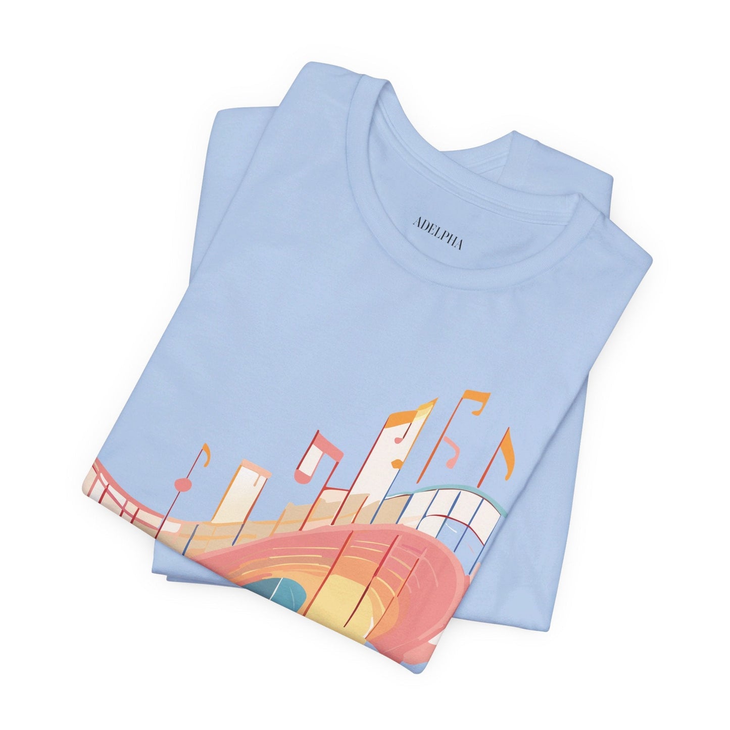 Adelpha Music T Shirt Unisex Graphic Tee Vintage Art Design Jersey Short Sleeve Premium