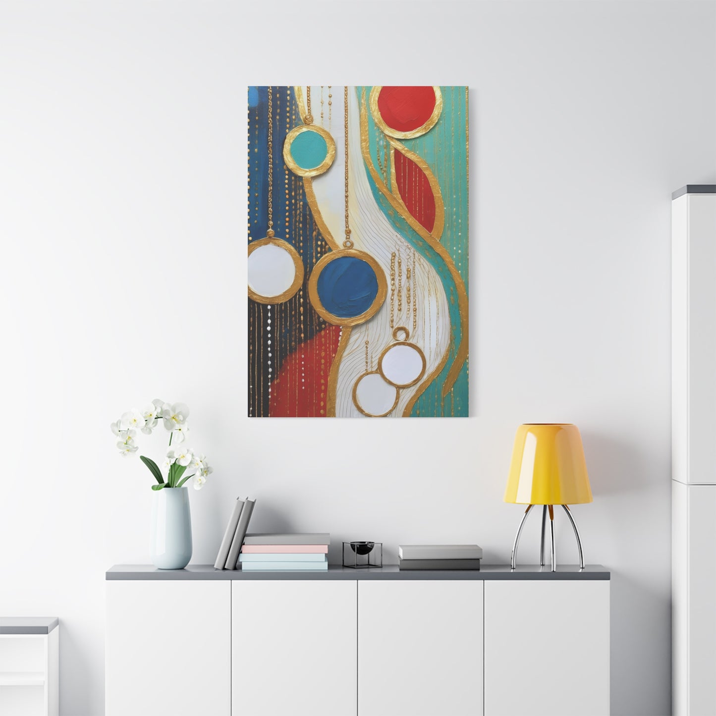 Abstract Oil Painting Print Canvas 20x24,20x30,24x30 24x32,24x36,30x40 32x48,36x48,40x60 Pine-Wood Inner Frame ABS-103