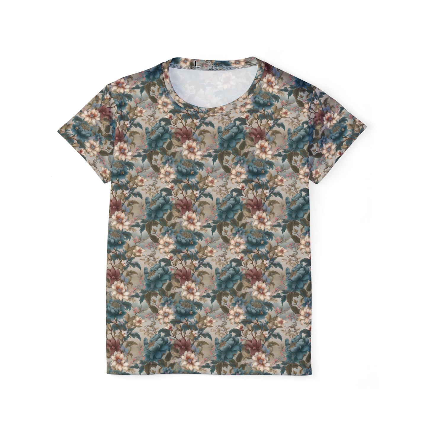 Women Poly T-Shirt with Floral Print