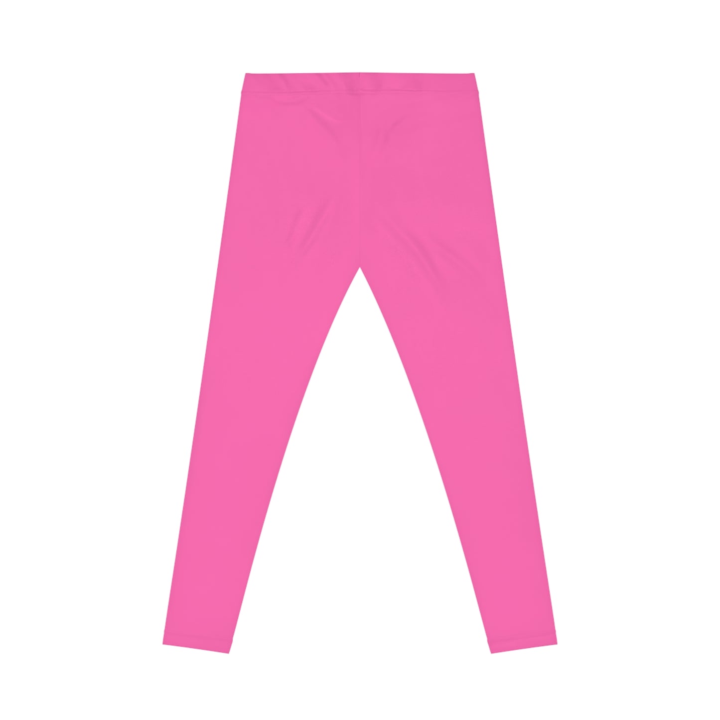 Hot Web Pink Color Women's Poly-Span Casual Leggings XS-2XL