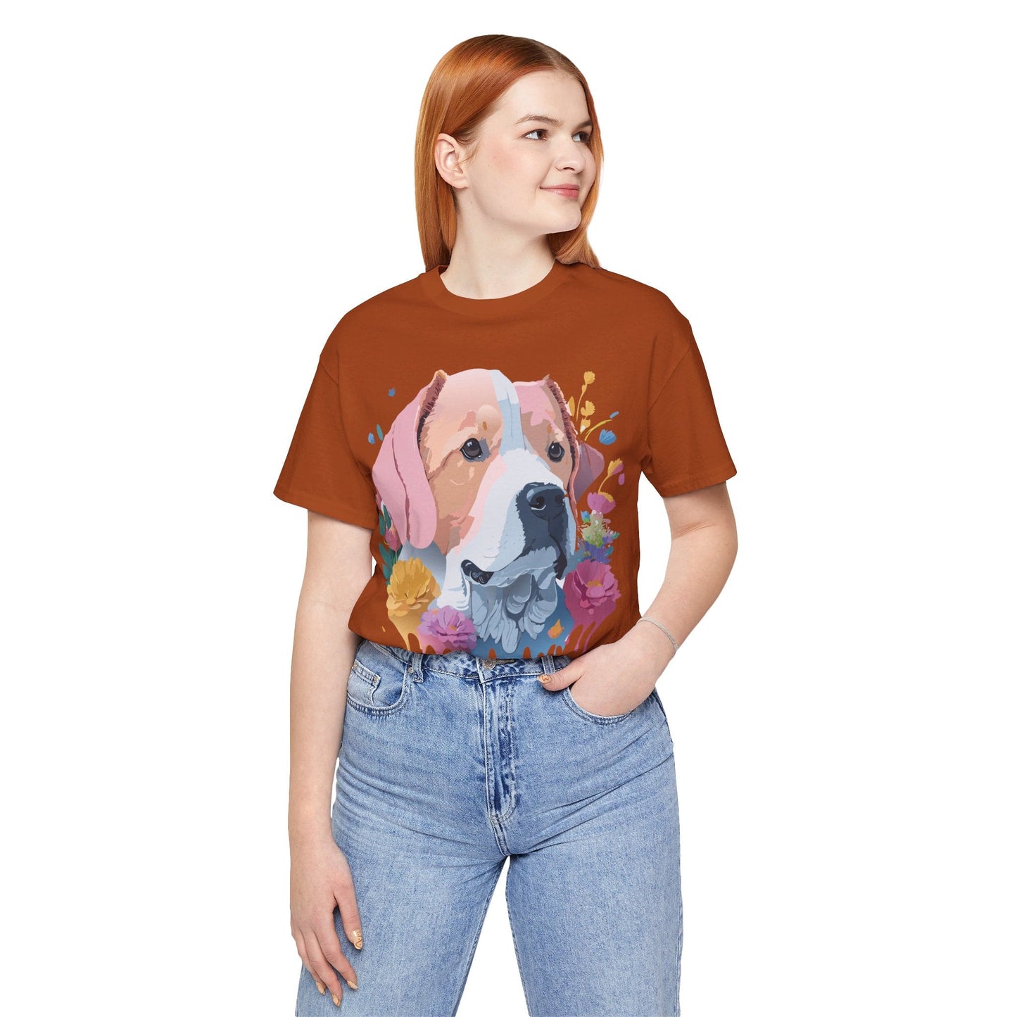 Dog Graphic Unisex 100 Cotton T-Shirt 9