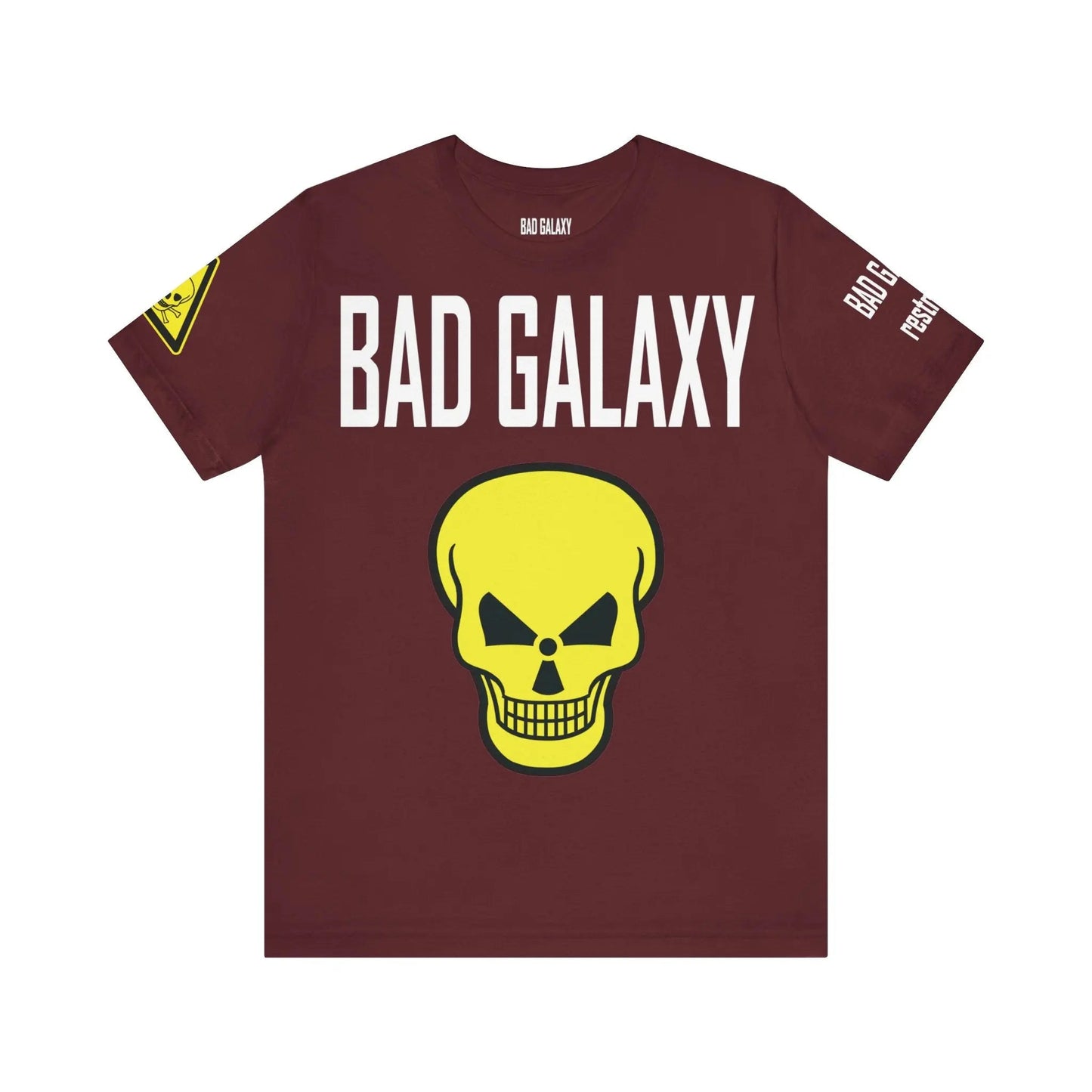 Bad Galaxy Skull T Shirt Made To Order 100 Percent Cotton Eco Friendly Inks USA Designed