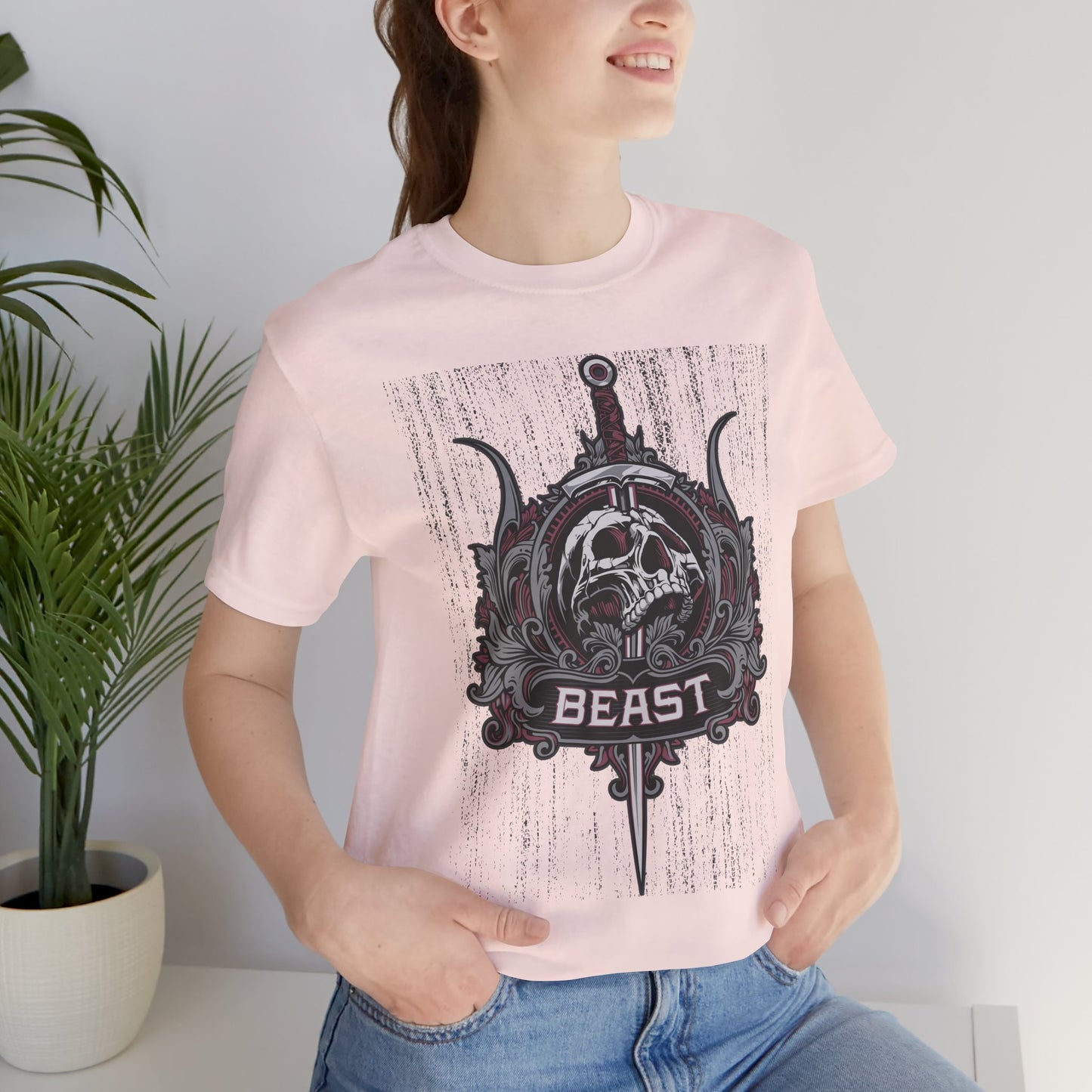 Beast Graphic Tee, Graphic T-Shirt, Artistic Vintage T-Shirt, Vintage Shirt, Skull Tee, Art Design Skull Tees