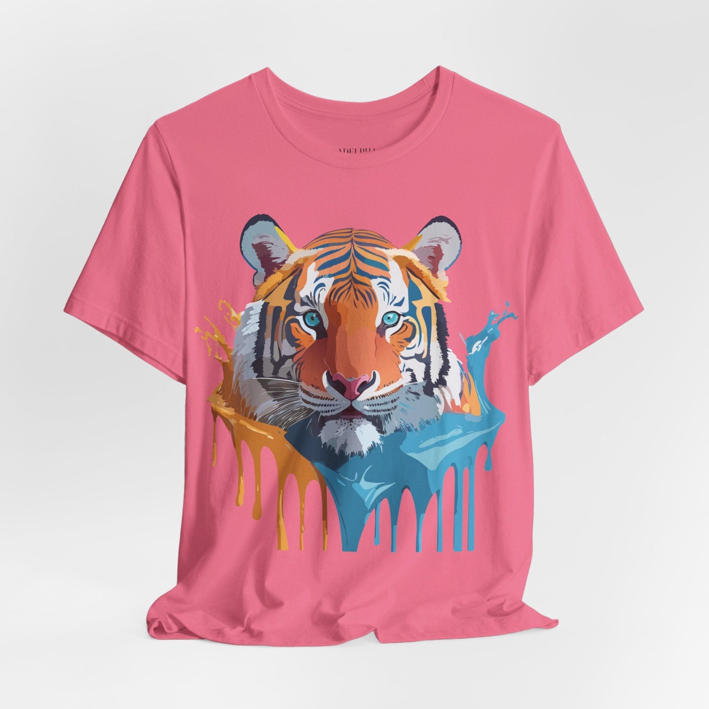 Tiger Graphic Tee Adelpha Unisex Short Sleeve Vintage Inspired Shirt For Casual Wear