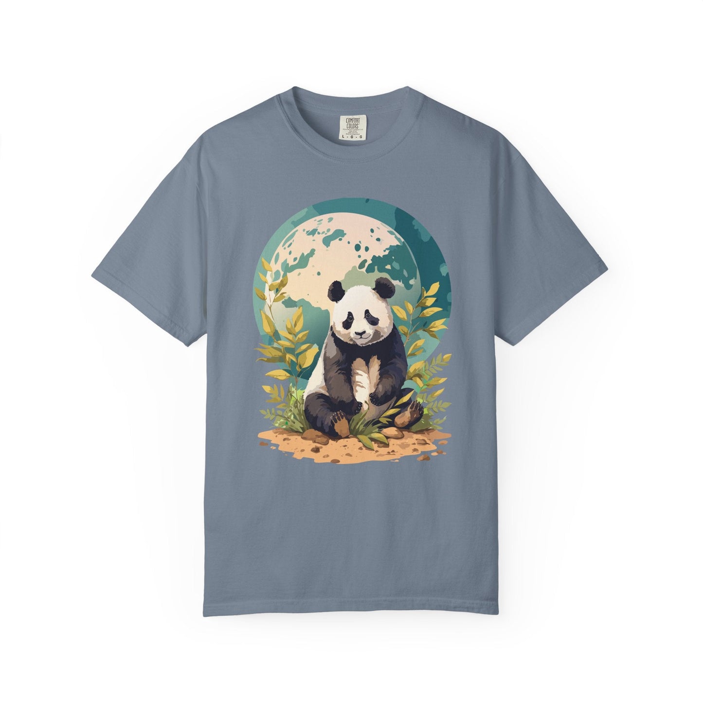 Panda Portrait Graphic T-Shirt Unisex Cotton Floral Animal Art Tee pp6