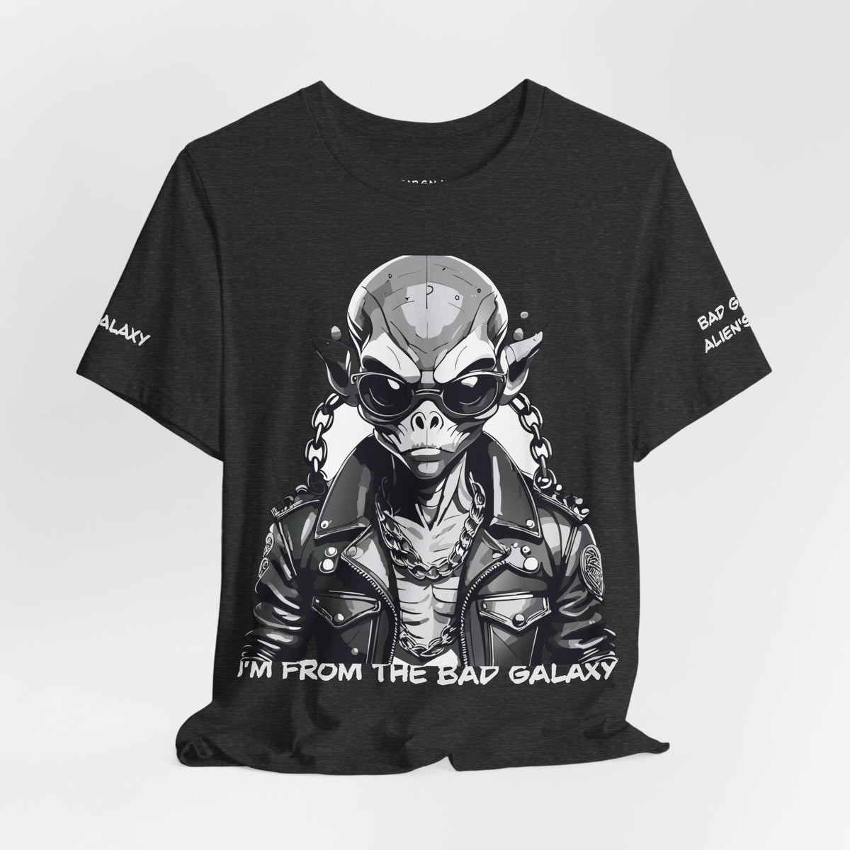 Alien Graphic Unisex Cotton Bella+Canvas Tee with Art Design b51