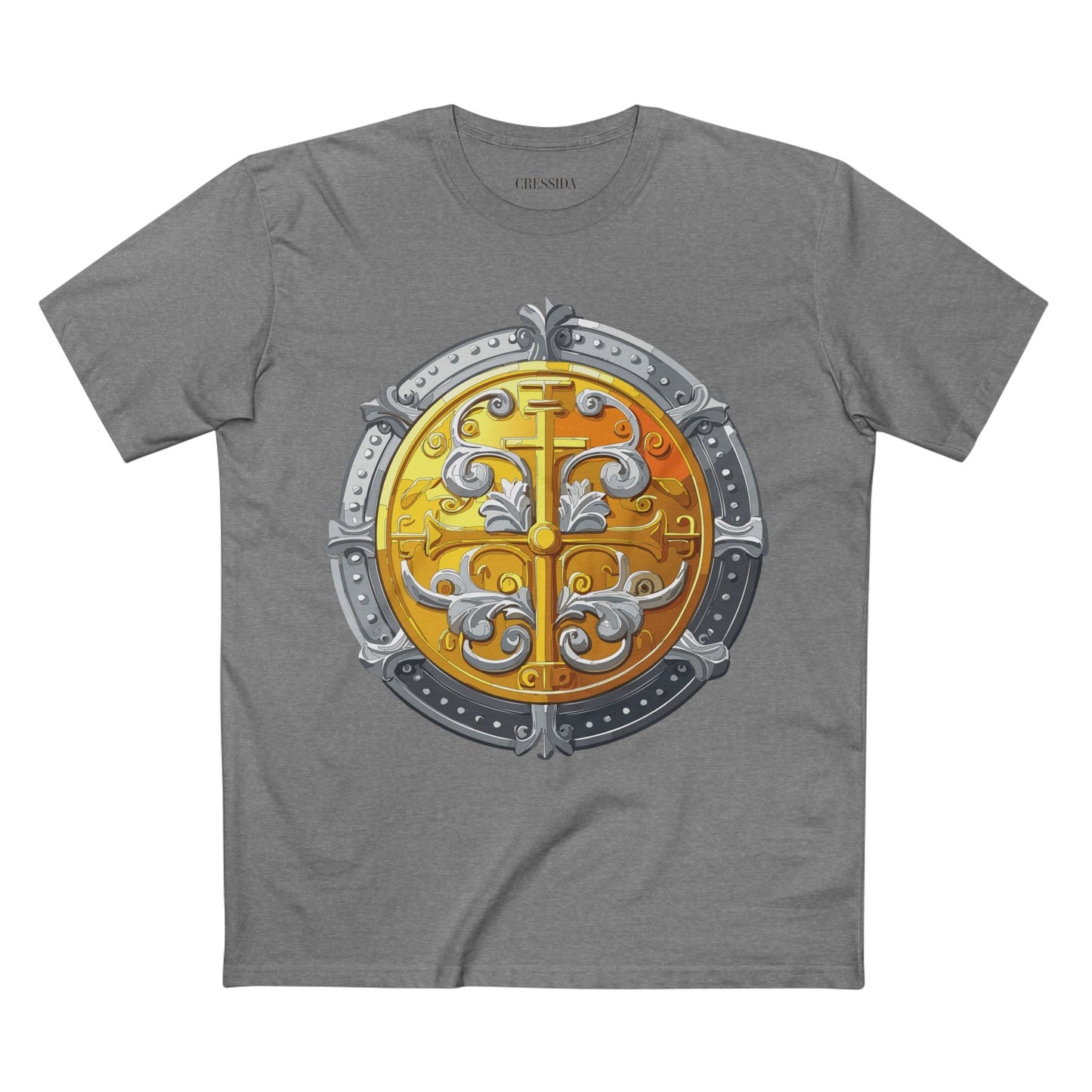 Antique Gold Coin Graphic Design T-Shirt Unisex 100 Cotton With Golden Print Artwork Tee 19