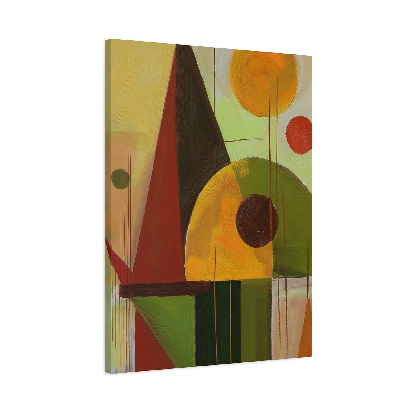Abstract Geometric Painting Print Canvas 20x24,20x30,24x30 24x32,24x36,30x40 32x48,36x48,40x60 Pine-Wood Inner Frame ABS-60