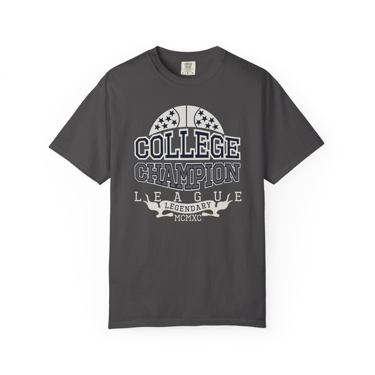 College Champion Basketball League Athletic Unisex Comfort Colors Garment-Dyed Heavyweight 100 Cotton Art Design T-Shirt w12