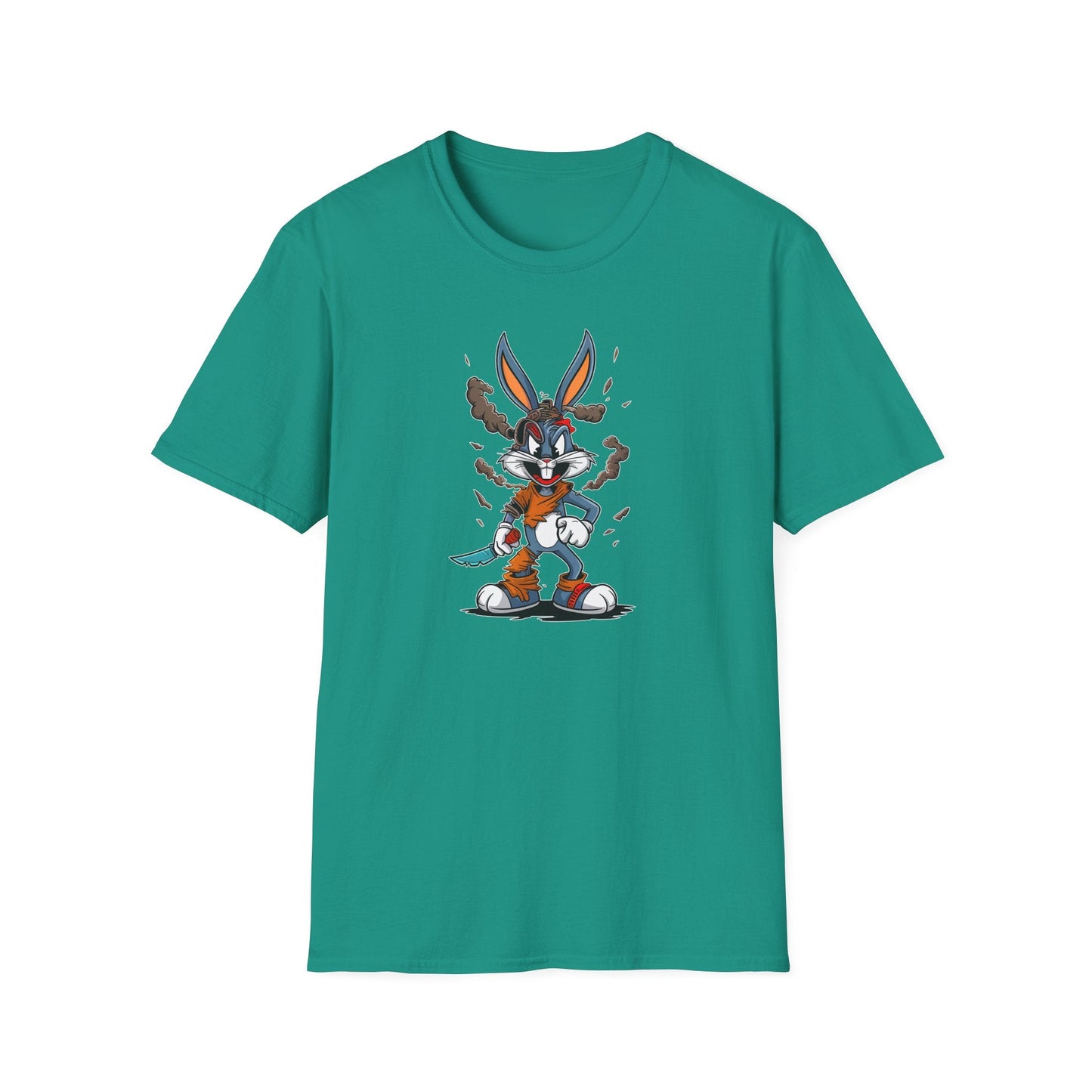 Bugs Bunny T Shirt Unisex Cartoon Tee Gildan Softstyle 64000 Comfortable Graphic Tee Classic