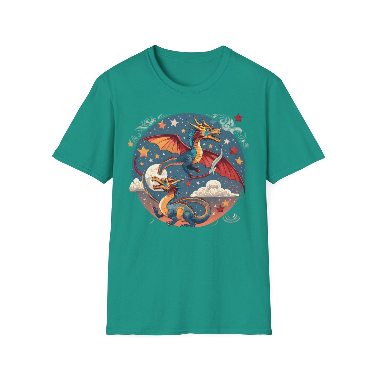 Dragon Graphic Unisex 100 Cotton Tee with Animal Artwork Design 17