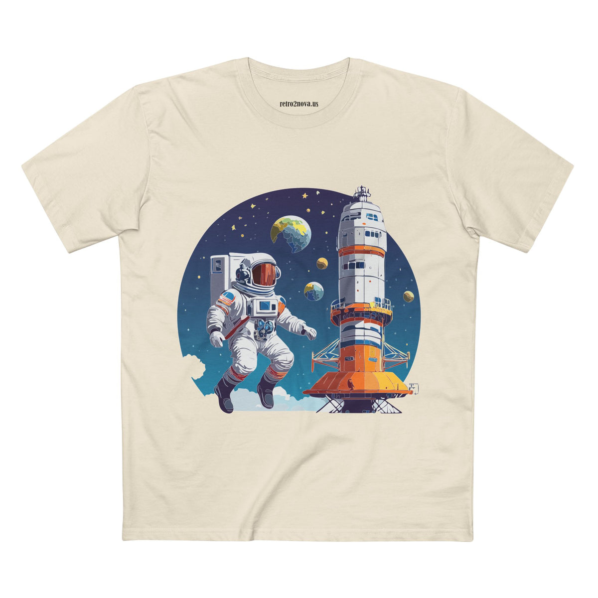 Cosmos Astronaut Graphic Tee Staple Unisex 100 Cotton Tee Shirt - CS-36