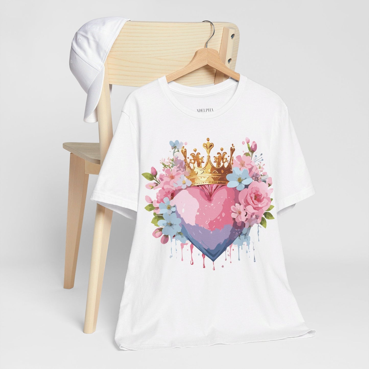 Valentine Graphic Tee Unisex Jersey Short Sleeve Adelpha Vintage Inspired Artwork