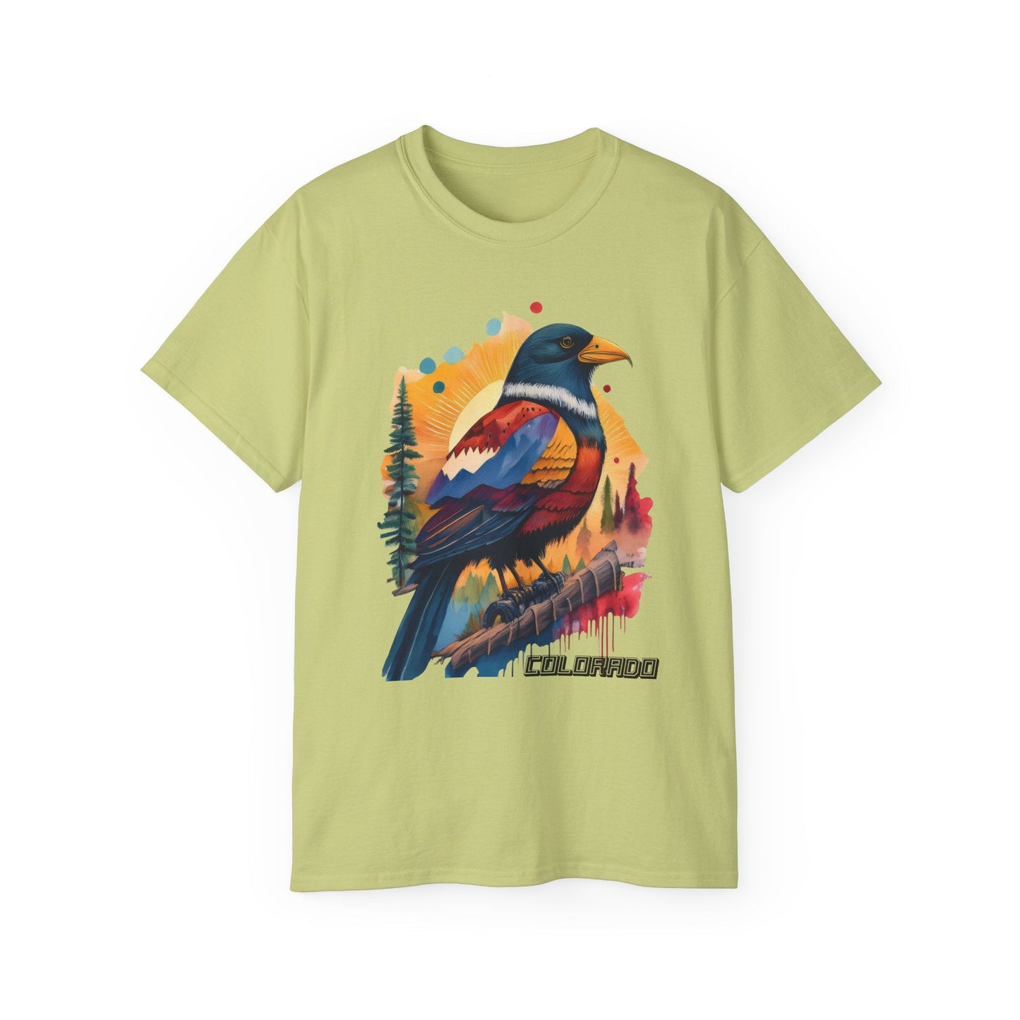 Colorado Bird Graphic Unisex Cotton T‑Shirt 3