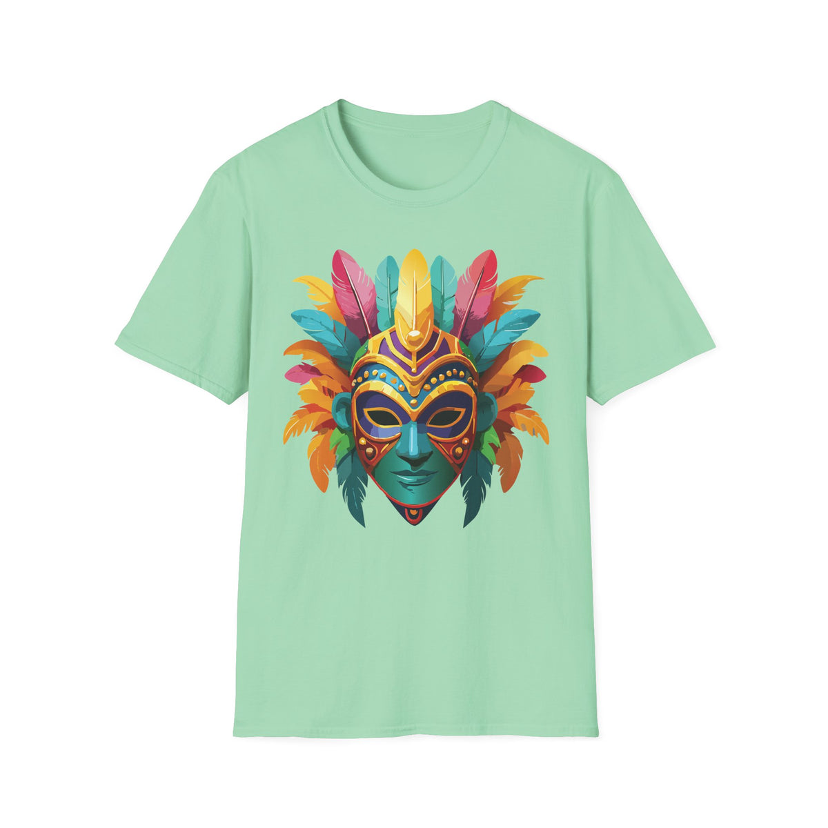 Mask Masquerade Carnival Graphic Tee Gildan Unisex 100 Cotton Tee Shirt m39