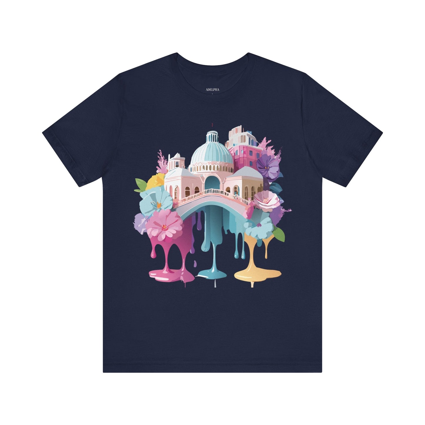 Venice Tourist Graphic Tee Unisex Jersey Short Sleeve Vintage Inspired Artwork Adelpha
